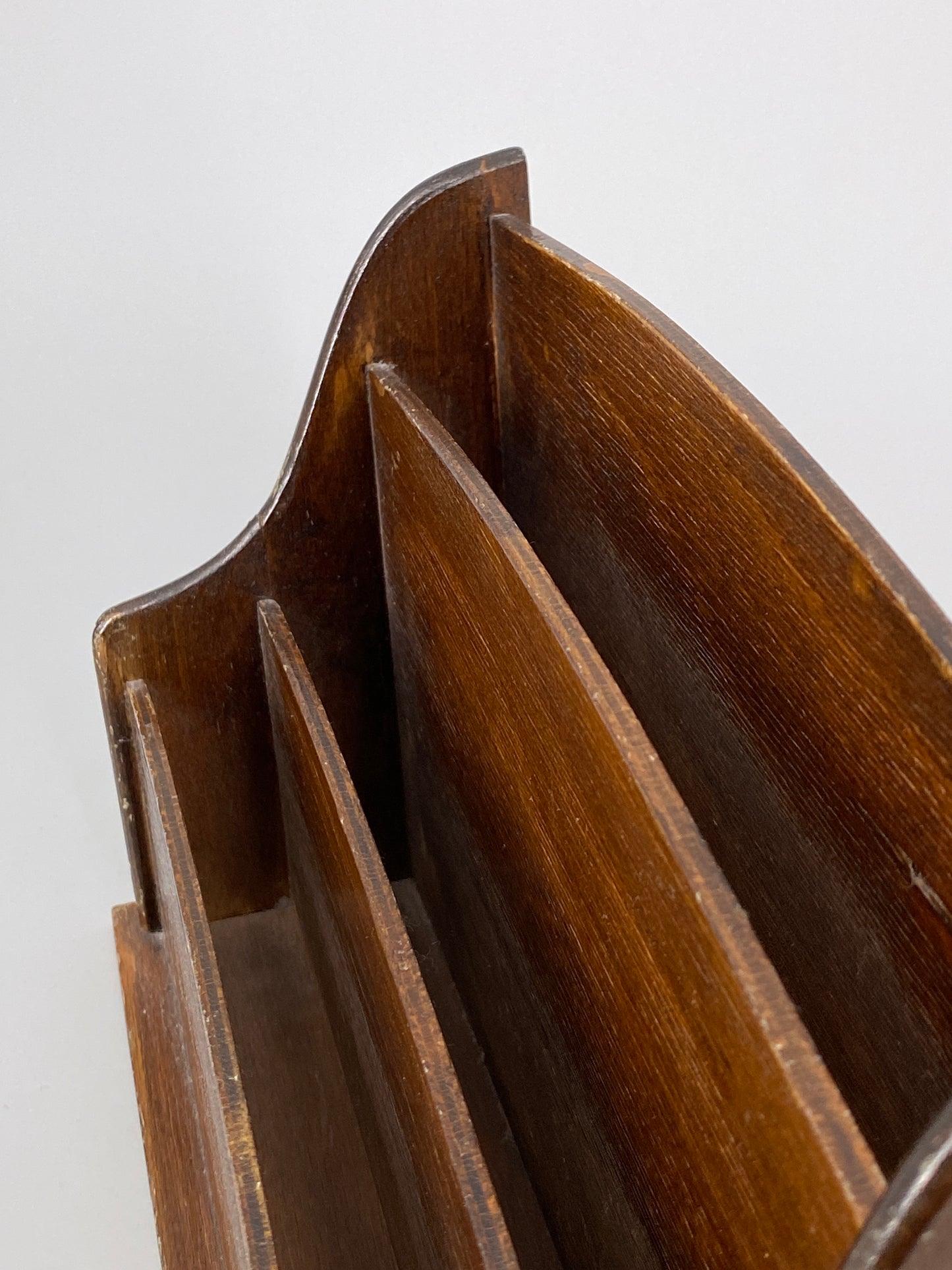 Vintage Briefhalter aus Holz