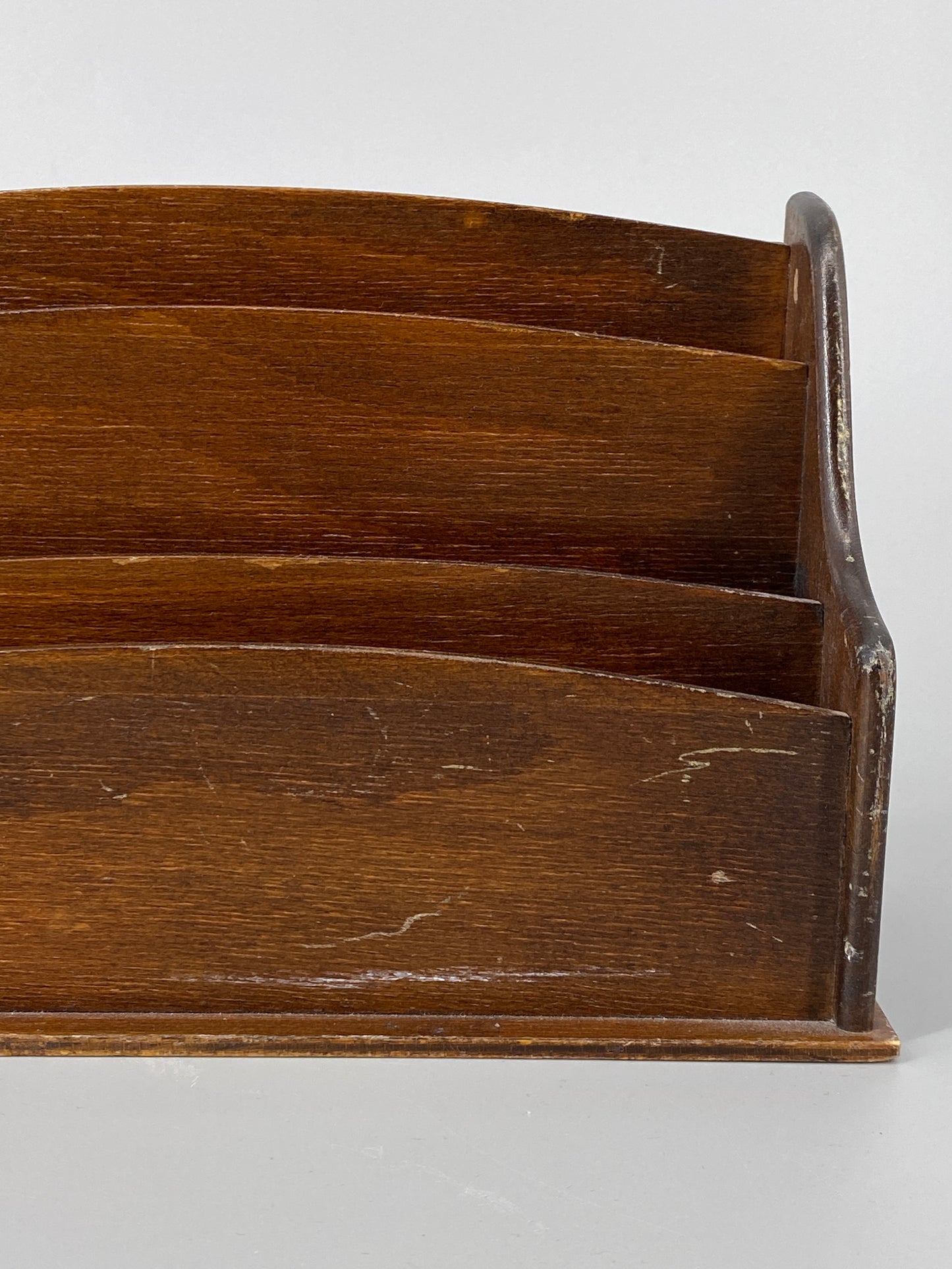 Vintage Briefhalter aus Holz