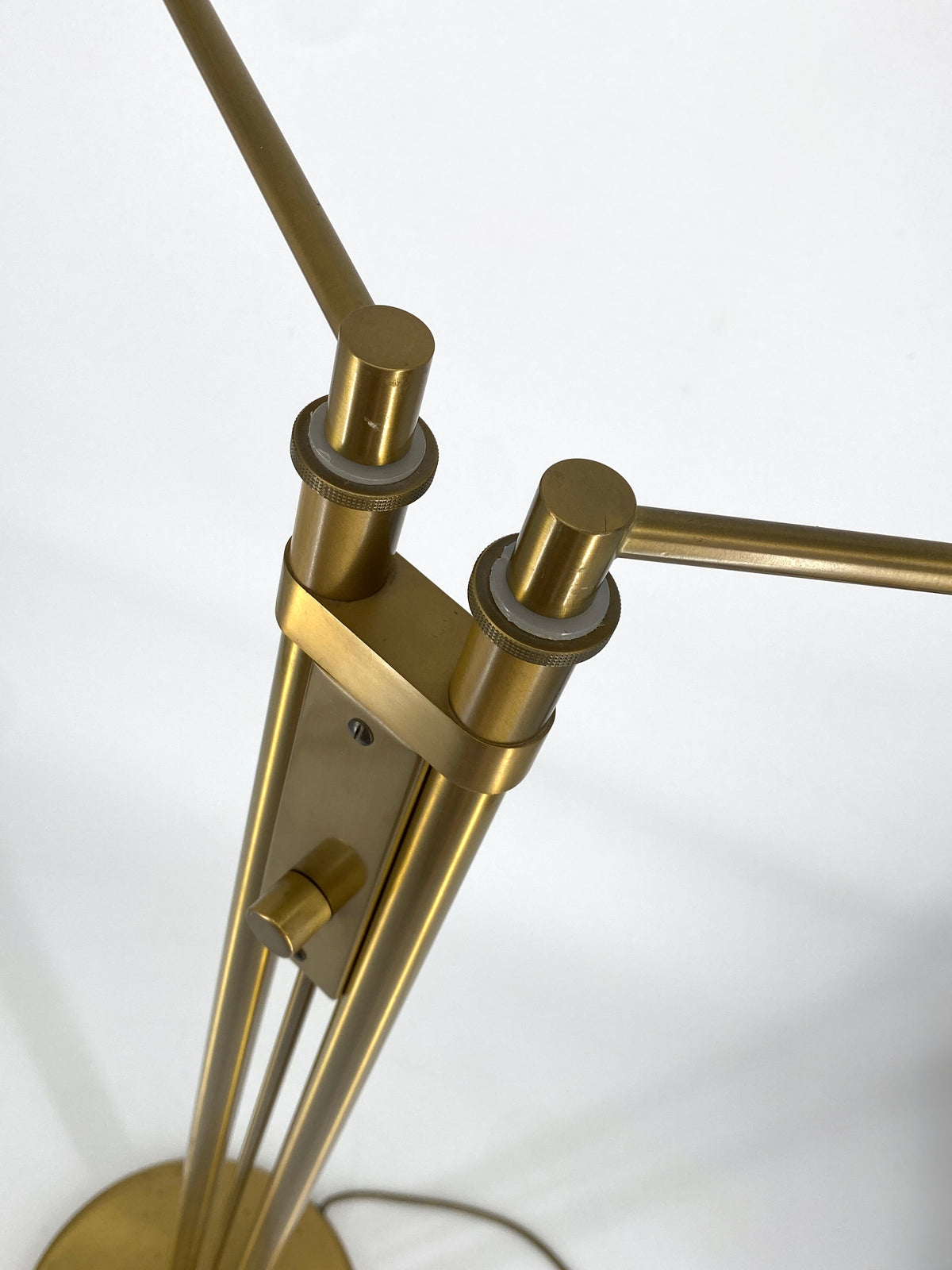 Dimmbare Stehlampe / Leselampe von Holtkötter Leuchten aus Messing, 90er