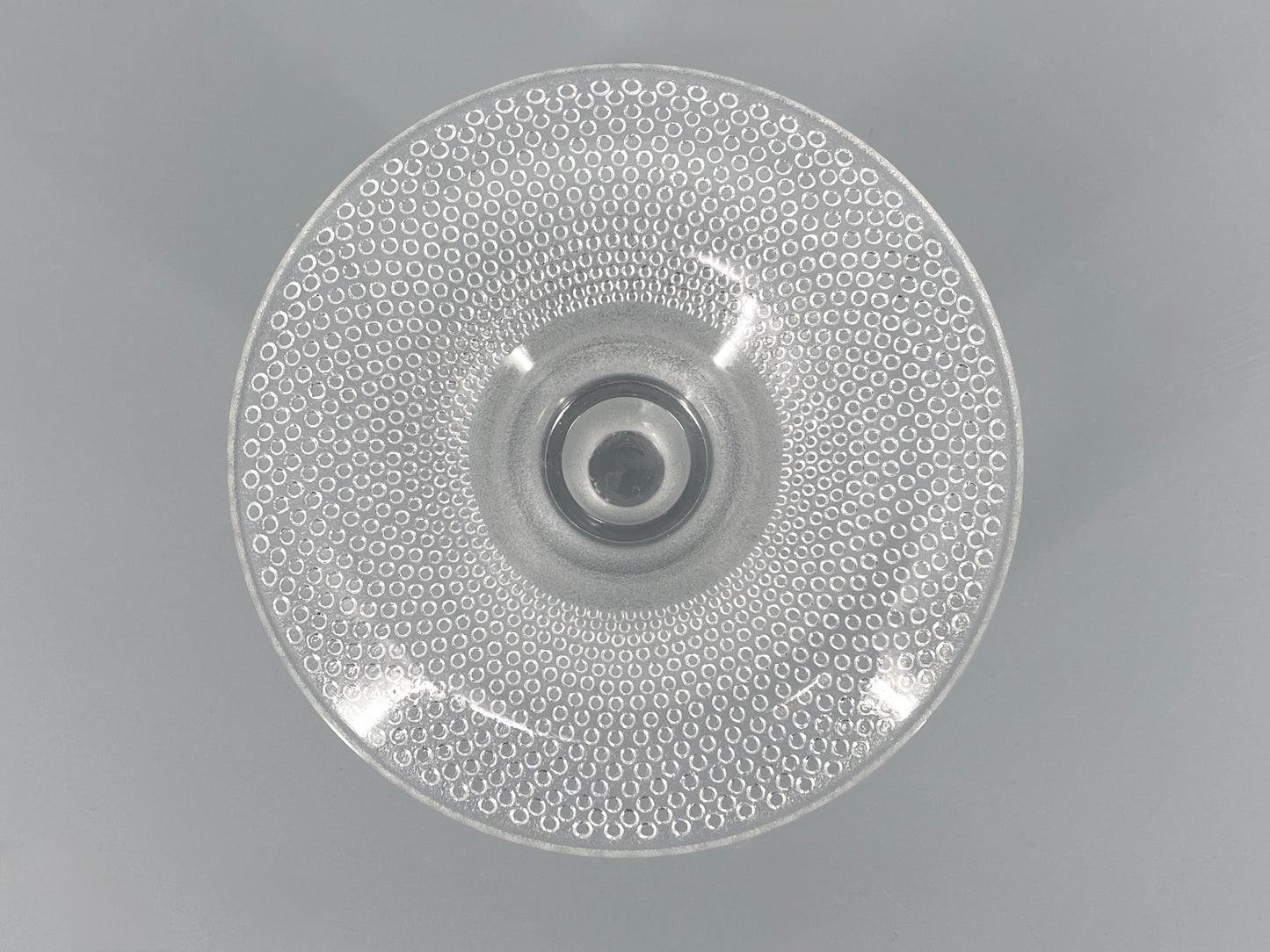 Blumenförmiger Kerzenhalter aus transparentem Glas von Tapio Wirkkala für Rosenthal, 60er