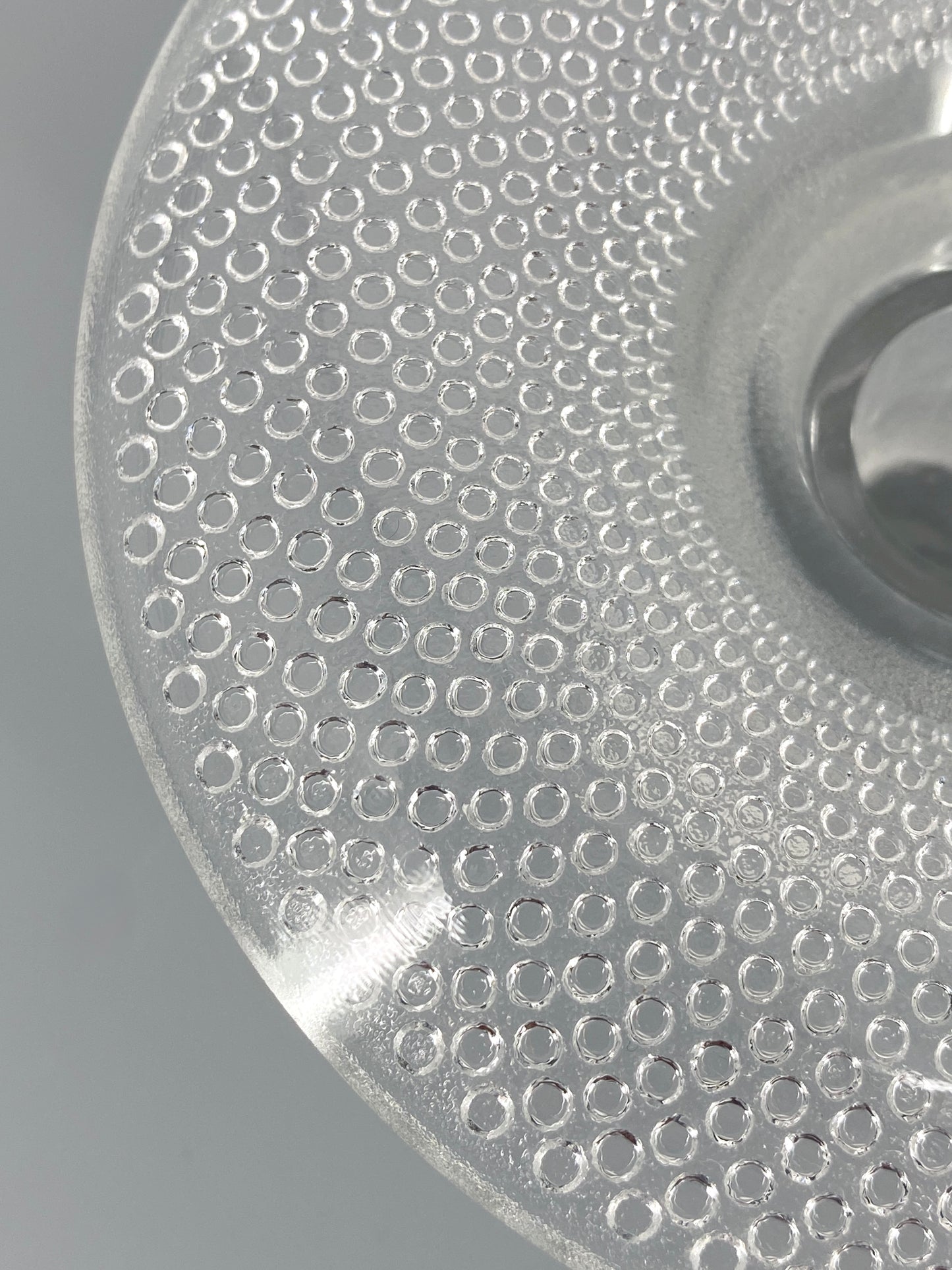 Blumenförmiger Kerzenhalter aus transparentem Glas von Tapio Wirkkala für Rosenthal, 60er