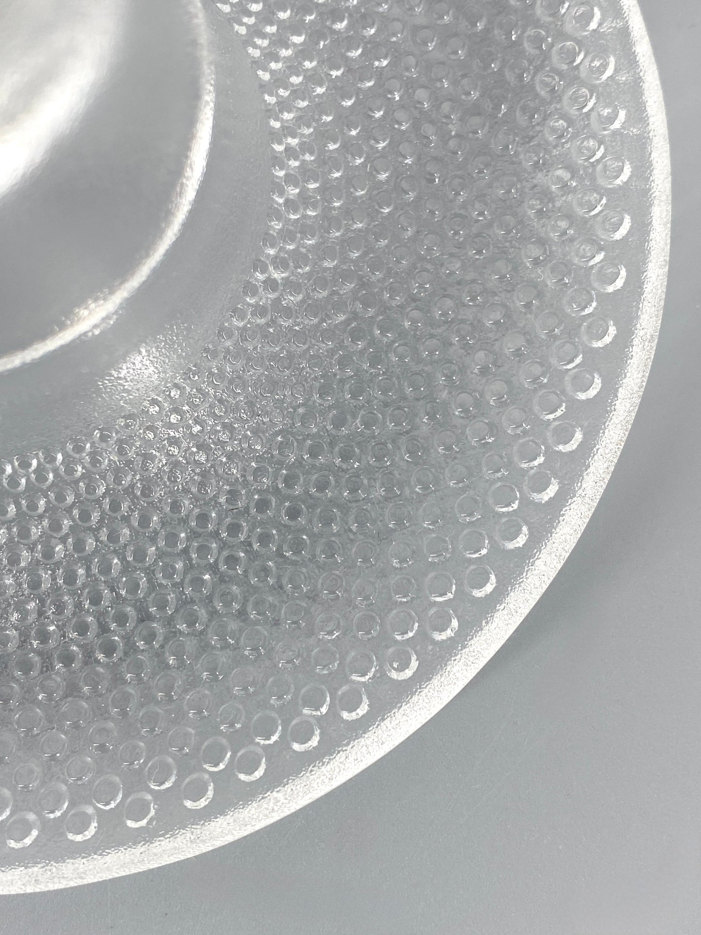 Blumenförmiger Kerzenhalter aus transparentem Glas von Tapio Wirkkala für Rosenthal, 60er