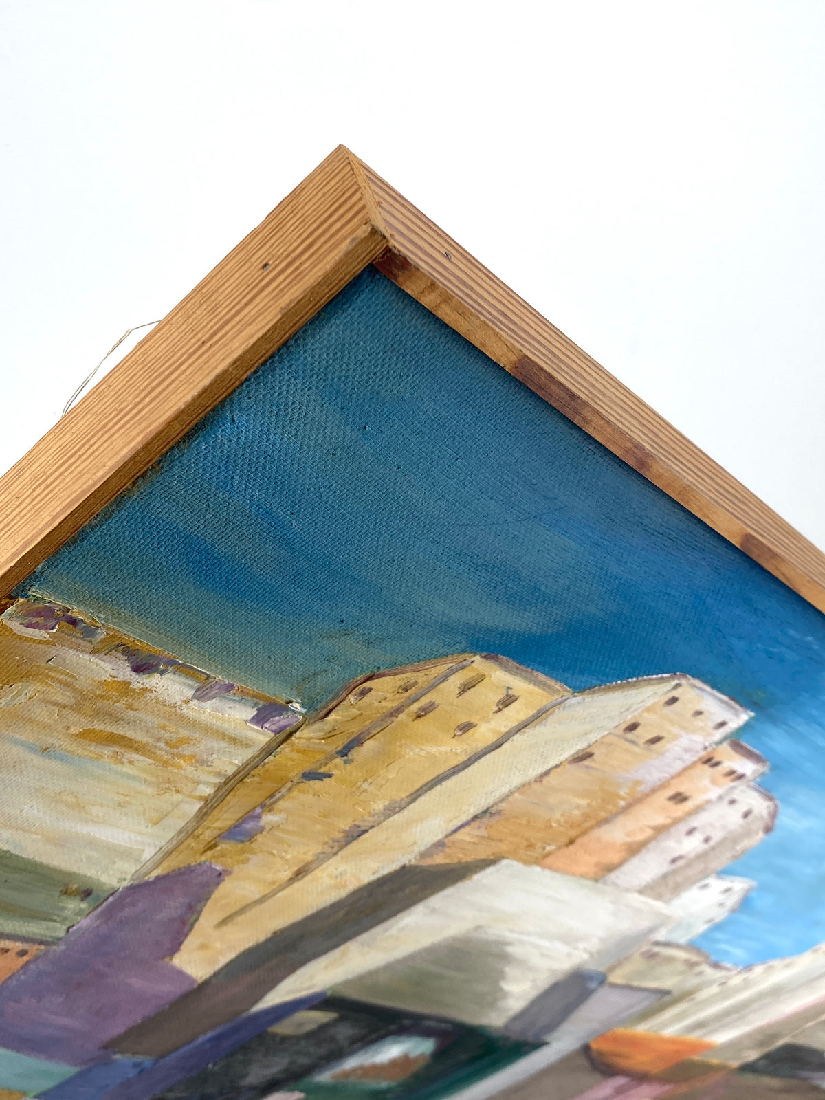 Farbenfrohes Ölgemälde von Carla Sorge (geb. 1971) auf Leinwand, Unikat