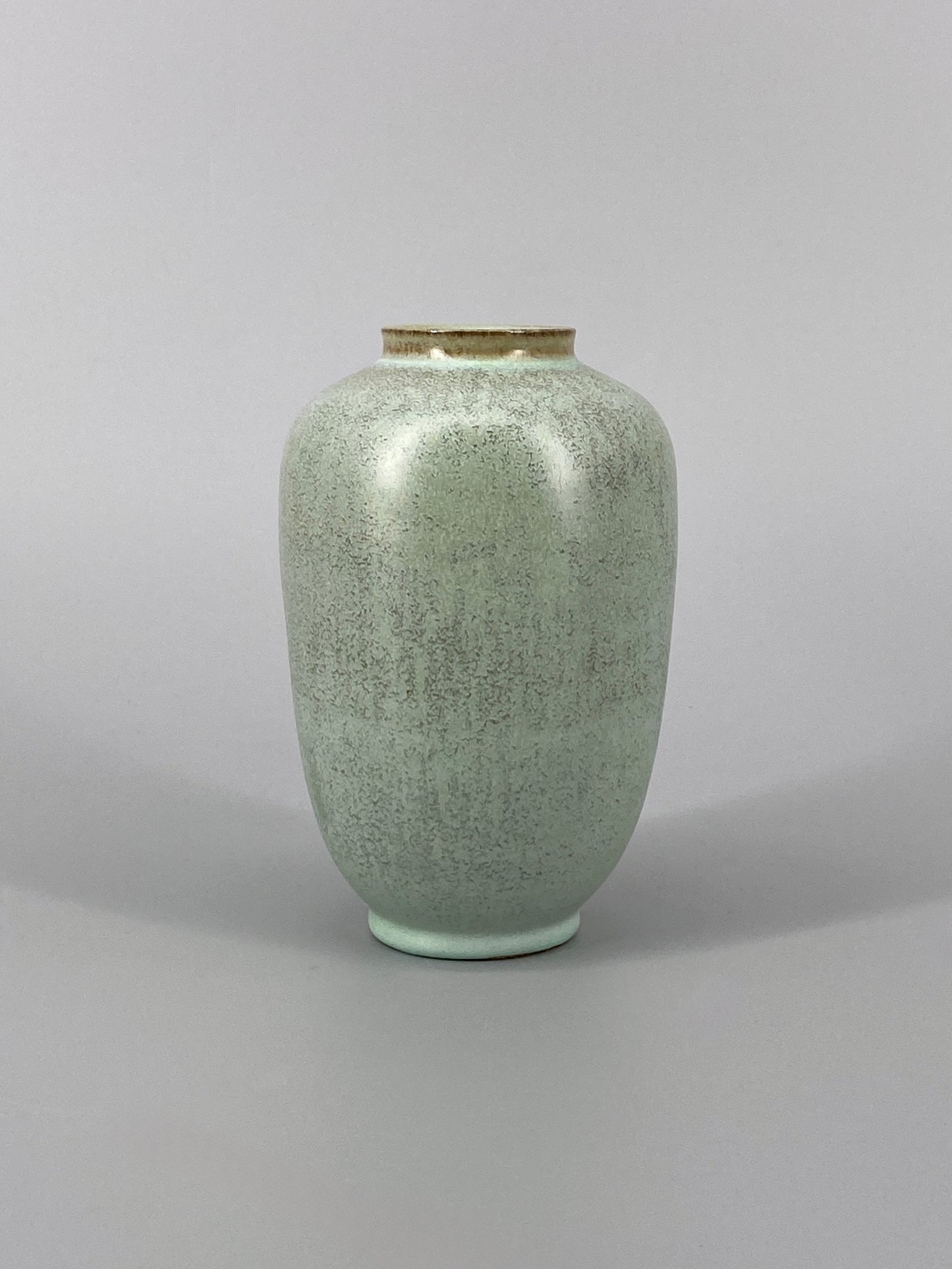 Mid Century Vase in Mintgrün, 60er