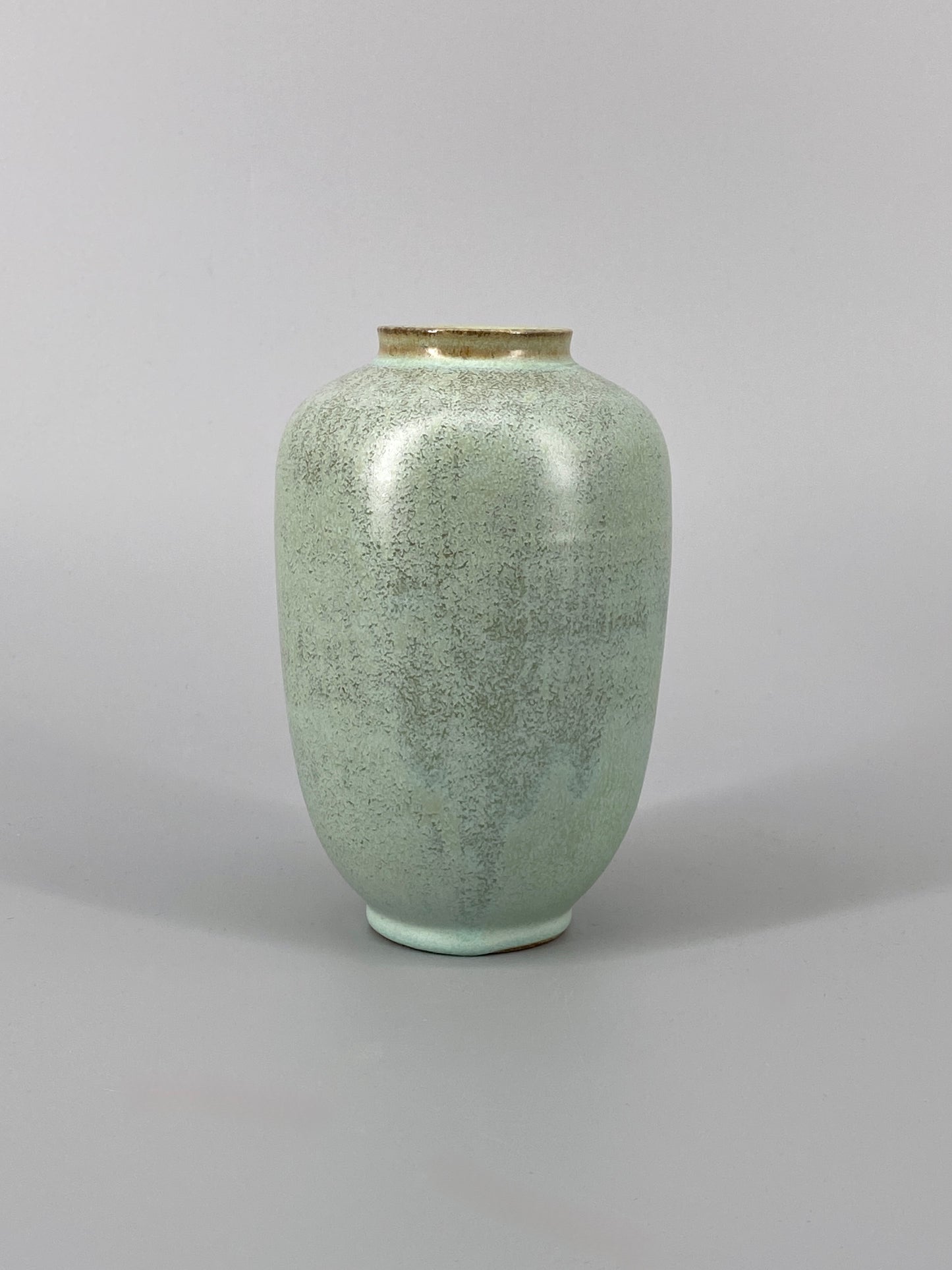 Mid Century Vase in Mintgrün, 60er