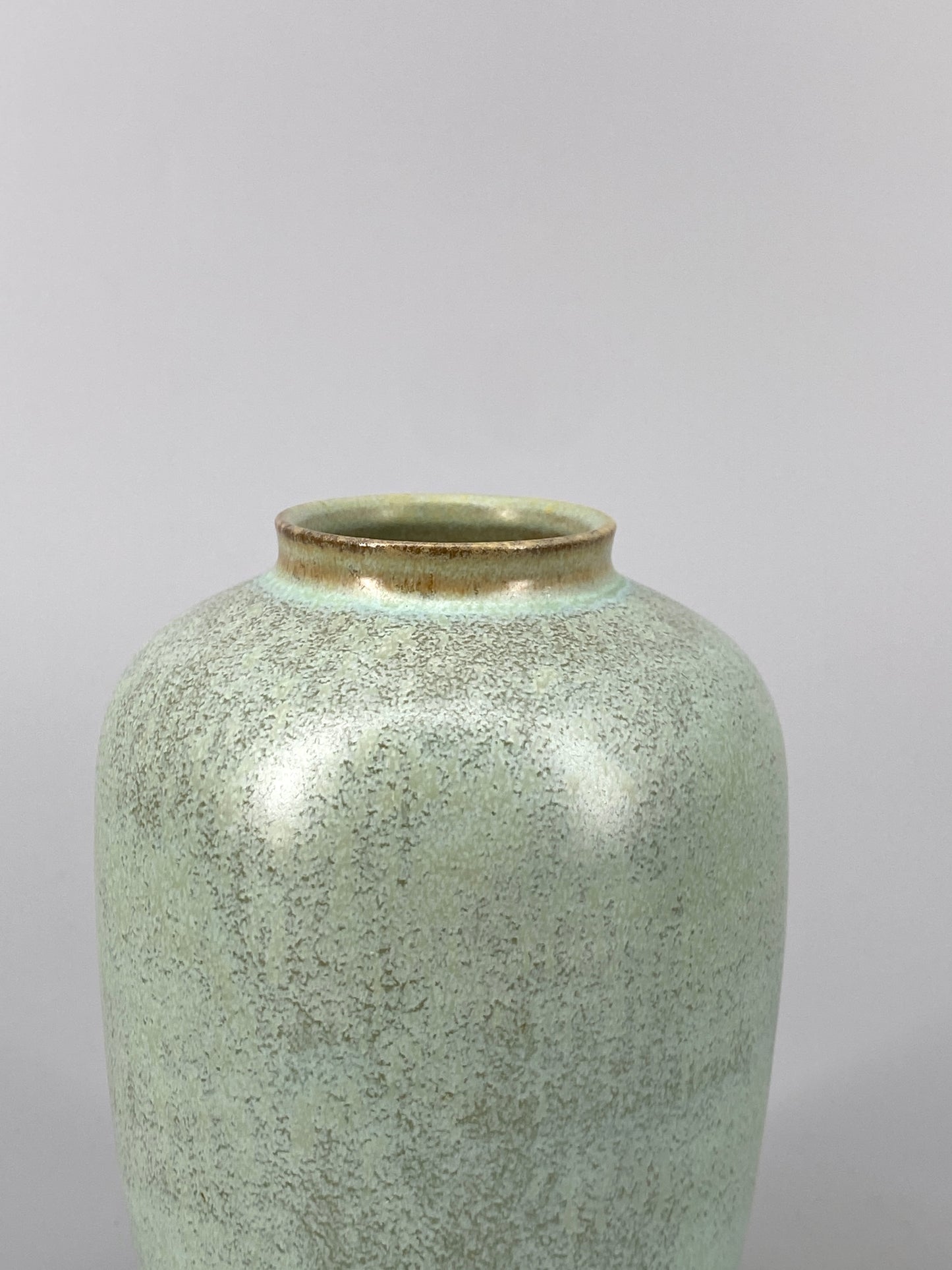 Mid Century Vase in Mintgrün, 60er