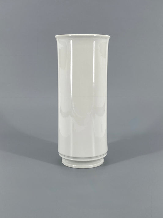 Weiß glasierte Zylindervase von Marguerite Friedlaender für KPM, 1. Wahl