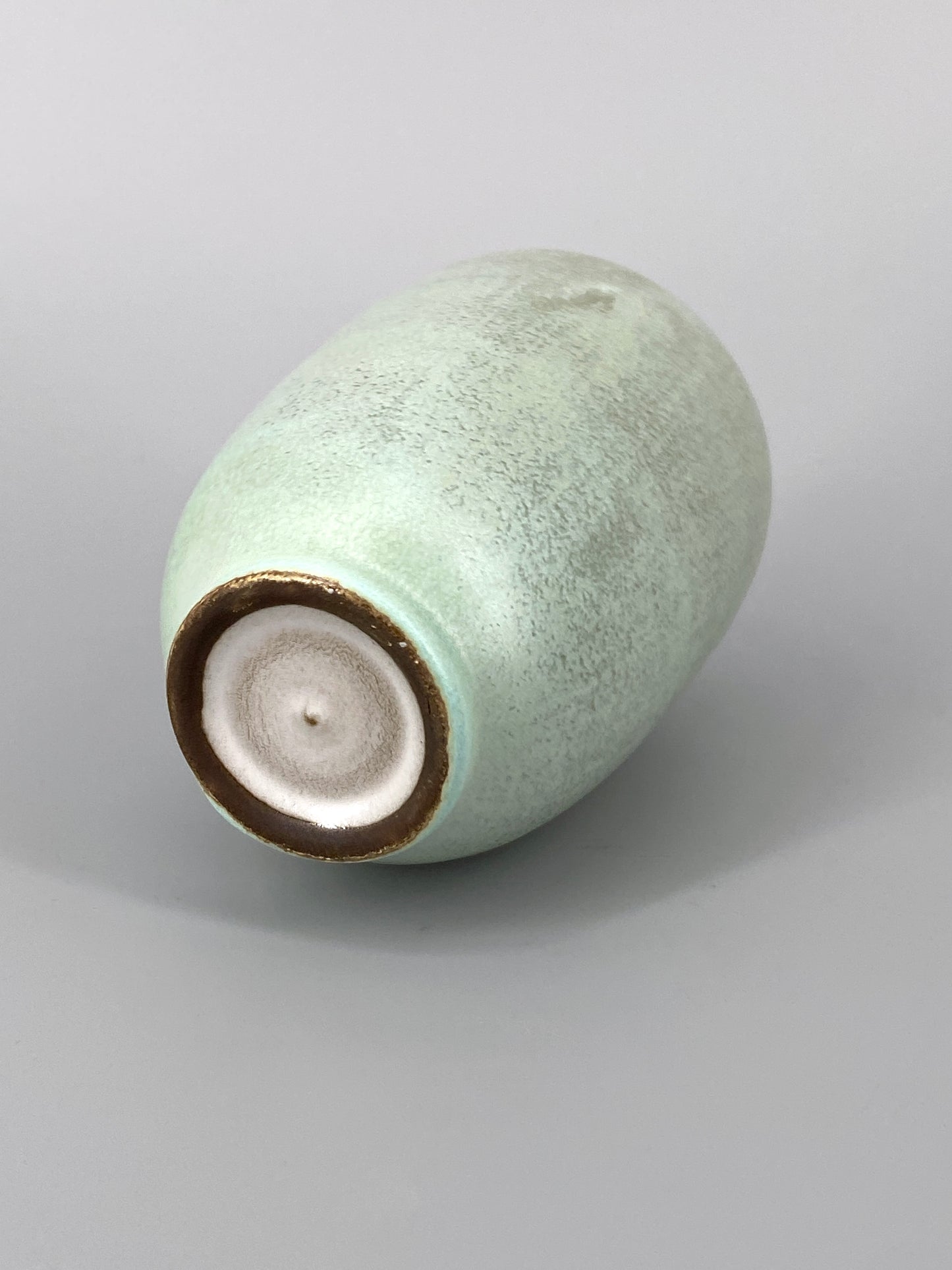 Mid Century Vase in Mintgrün, 60er
