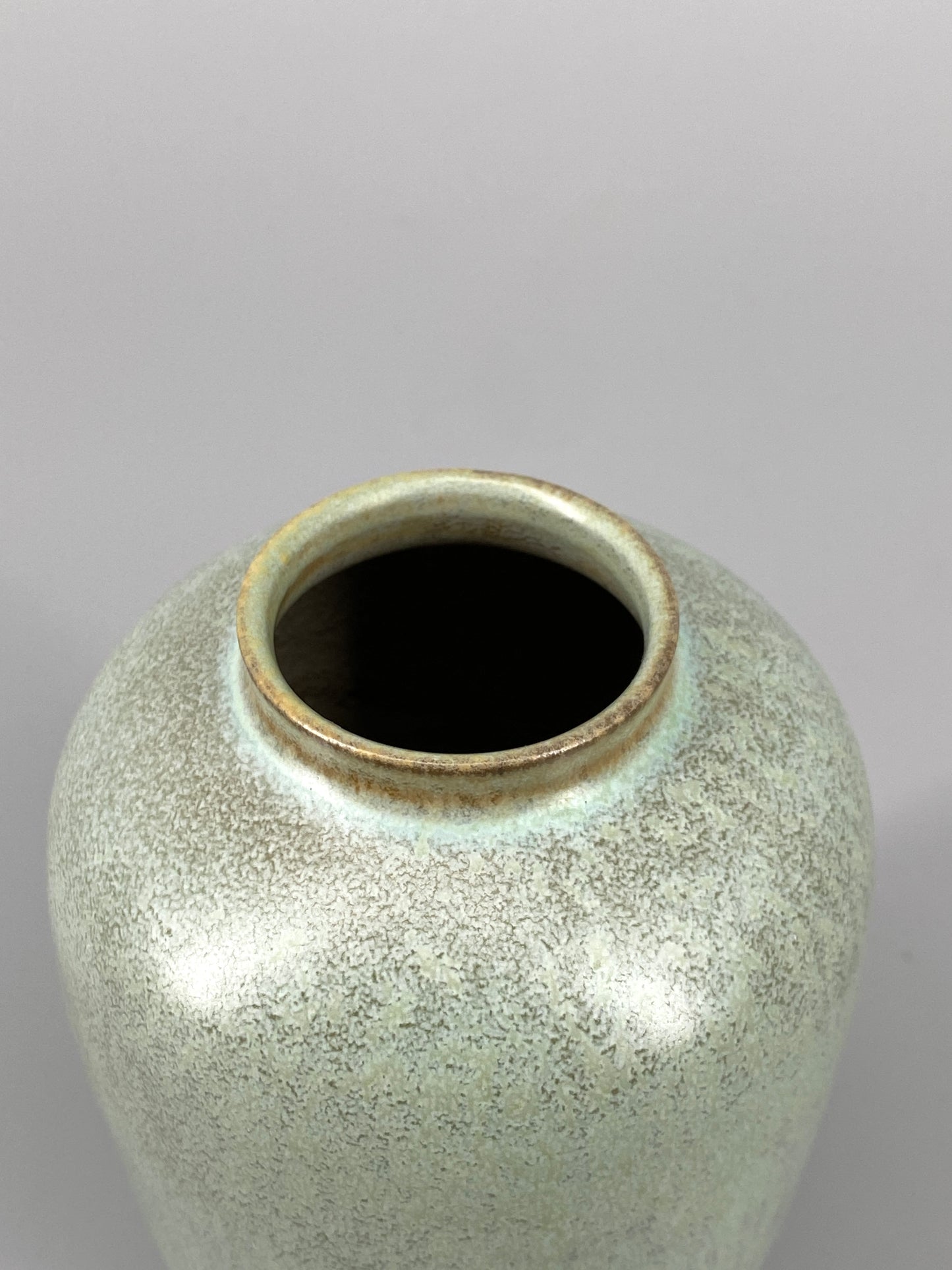 Mid Century Vase in Mintgrün, 60er