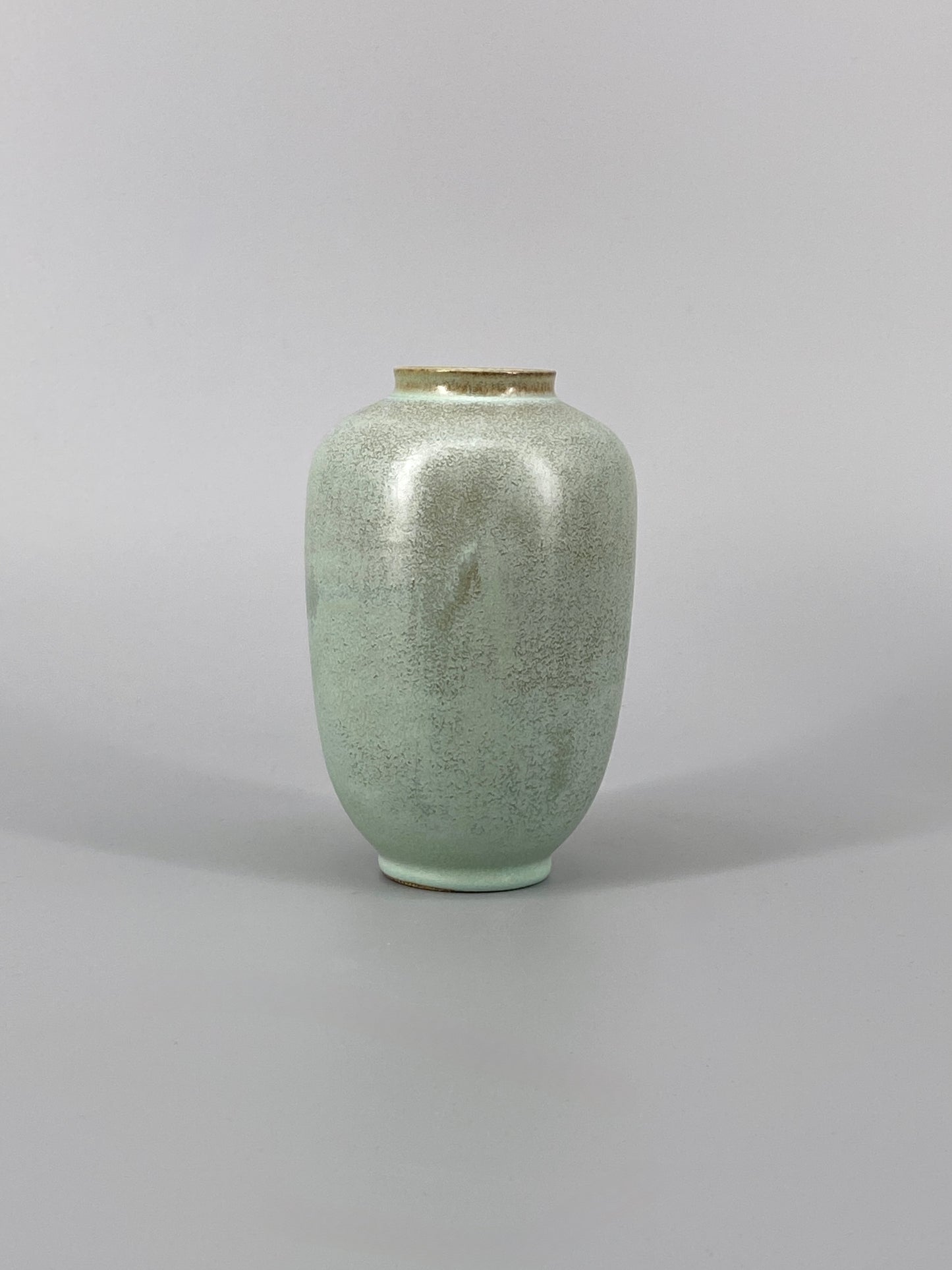 Mid Century Vase in Mintgrün, 60er