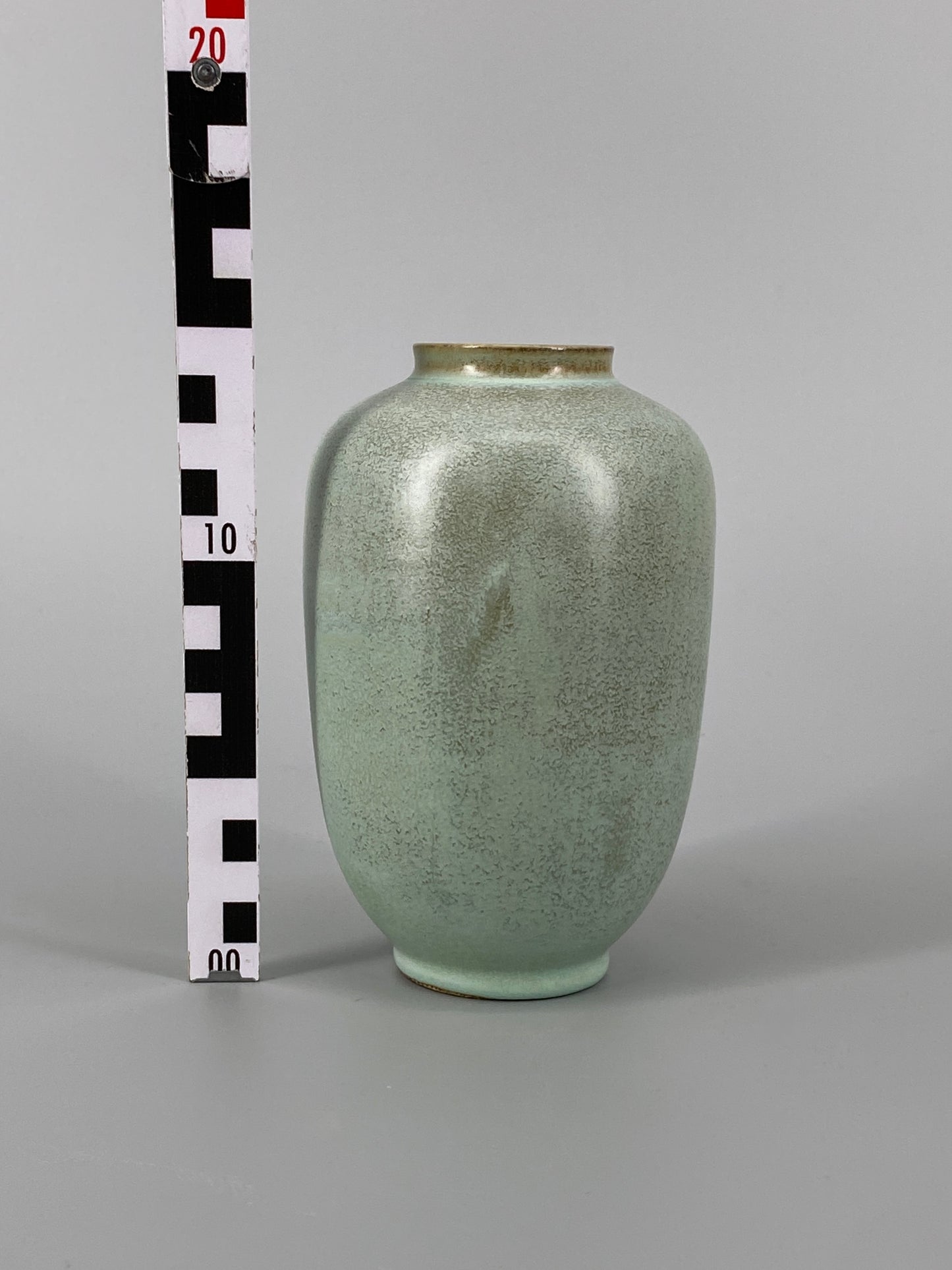 Mid Century Vase in Mintgrün, 60er