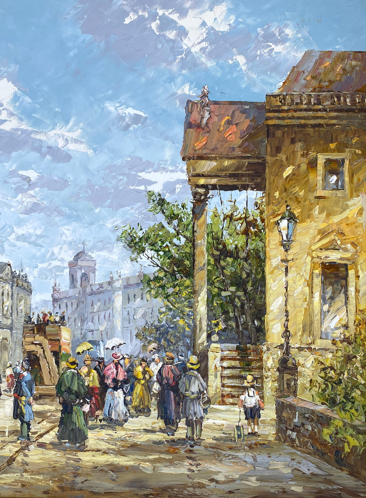 Ölgemälde "Historische Berliner Stadtansicht" von August Alexander Wendehals (1934–2003), Unikat