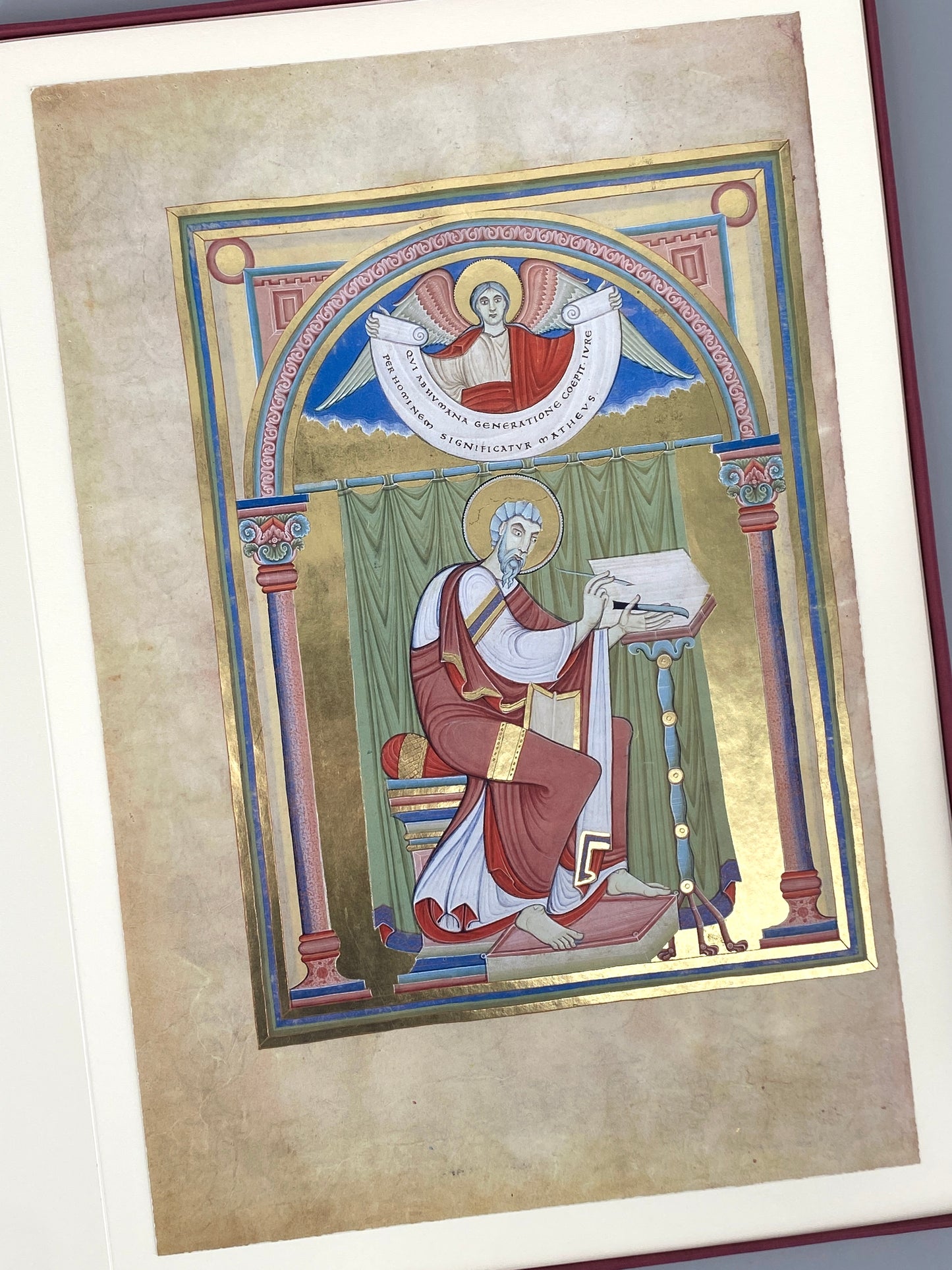 3 hochwertigen Faksimile-Kunstdrucken von dem salischen Kaiser-Evangeliar / dem Codex Aureus Escorialensis / dem goldene Evangelienbuch Kaiser Heinrichs III., 2003