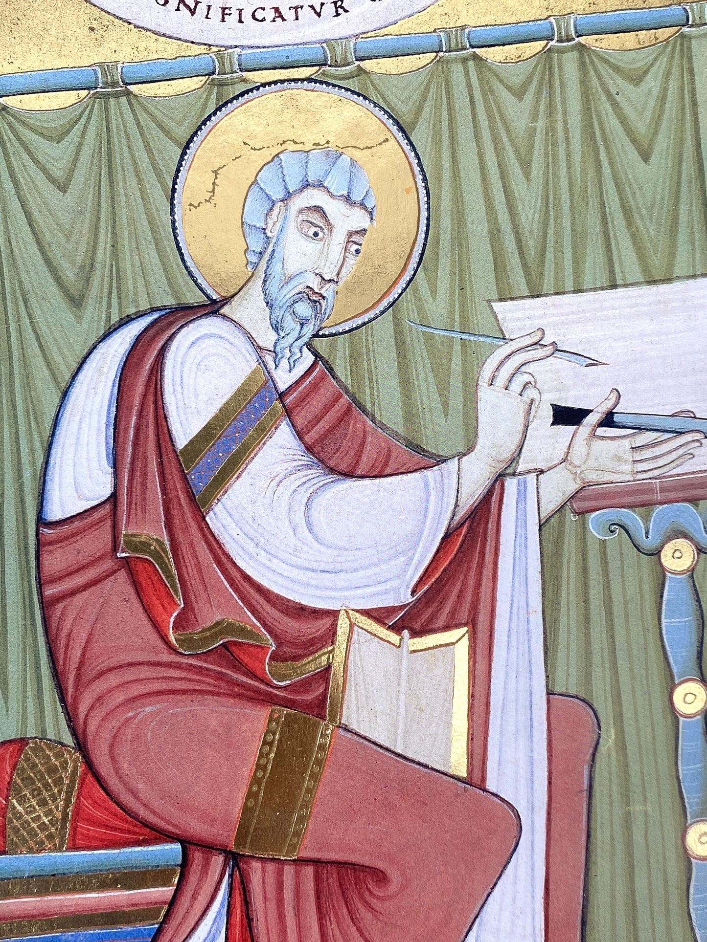 3 hochwertigen Faksimile-Kunstdrucken von dem salischen Kaiser-Evangeliar / dem Codex Aureus Escorialensis / dem goldene Evangelienbuch Kaiser Heinrichs III., 2003