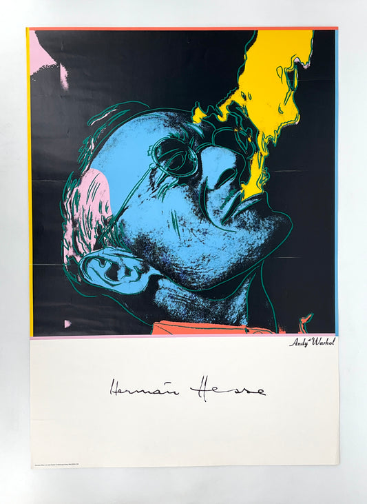 Poster "Hermann Hesse" von Andy Warhol für Suhrkamp Verlag, 1986