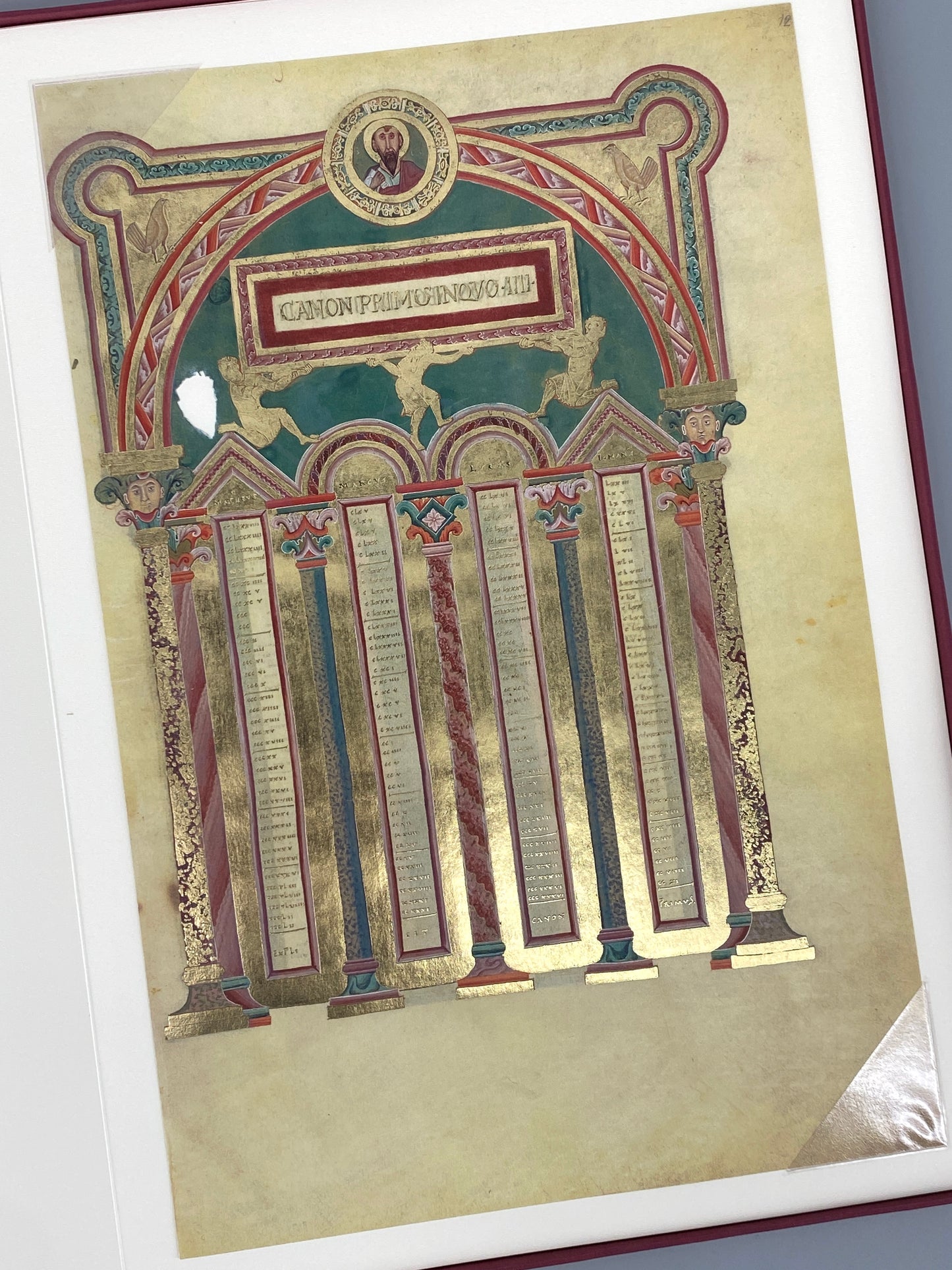 3 hochwertigen Faksimile-Kunstdrucken von dem salischen Kaiser-Evangeliar / dem Codex Aureus Escorialensis / dem goldene Evangelienbuch Kaiser Heinrichs III., 2003