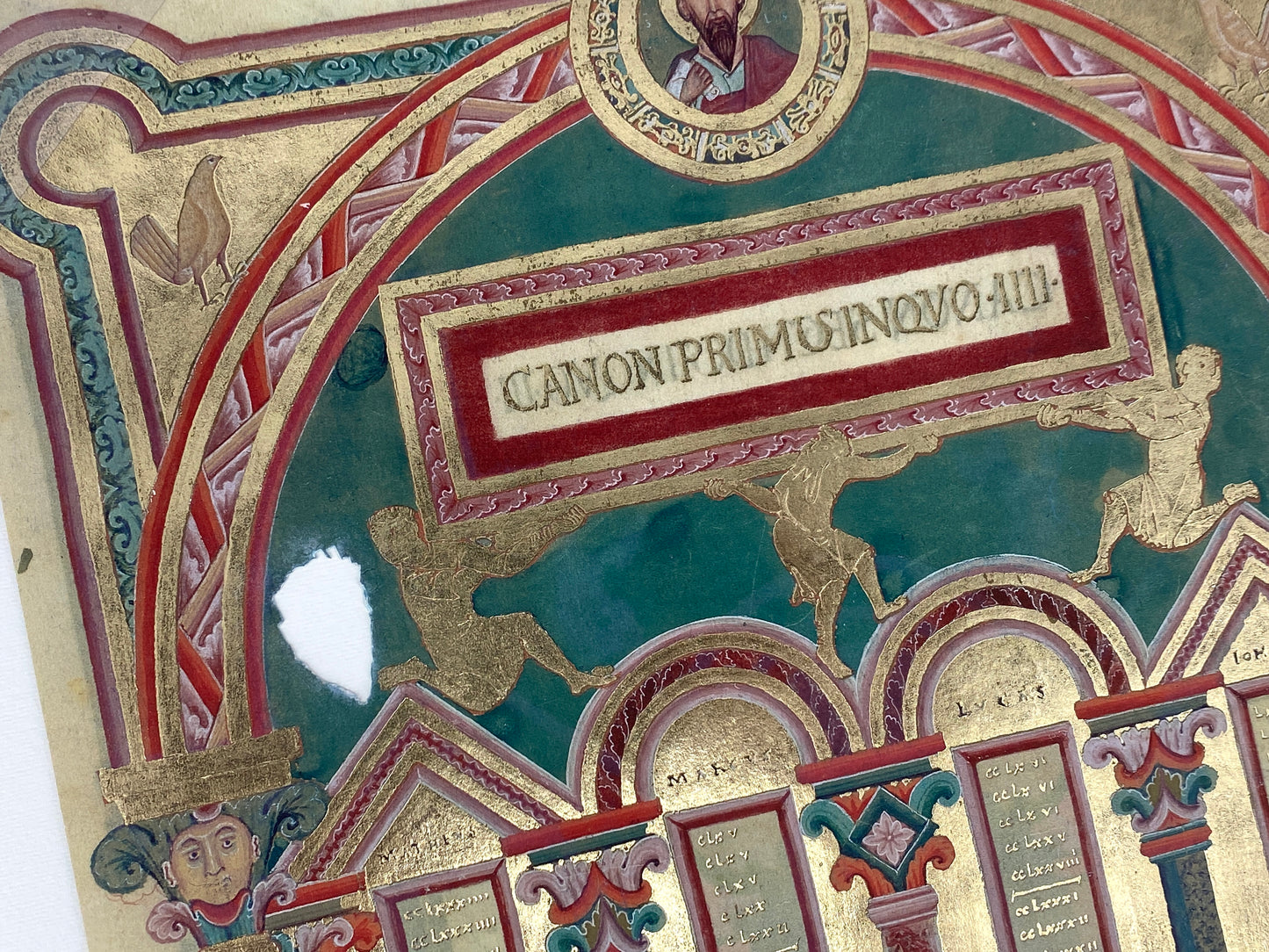 3 hochwertigen Faksimile-Kunstdrucken von dem salischen Kaiser-Evangeliar / dem Codex Aureus Escorialensis / dem goldene Evangelienbuch Kaiser Heinrichs III., 2003