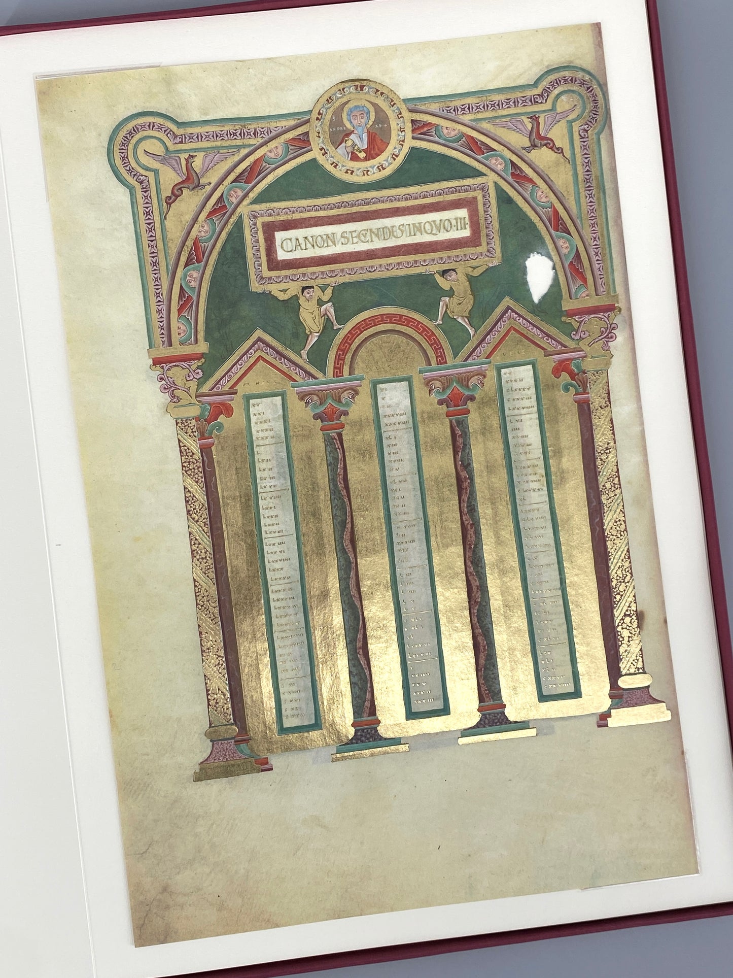 3 hochwertigen Faksimile-Kunstdrucken von dem salischen Kaiser-Evangeliar / dem Codex Aureus Escorialensis / dem goldene Evangelienbuch Kaiser Heinrichs III., 2003