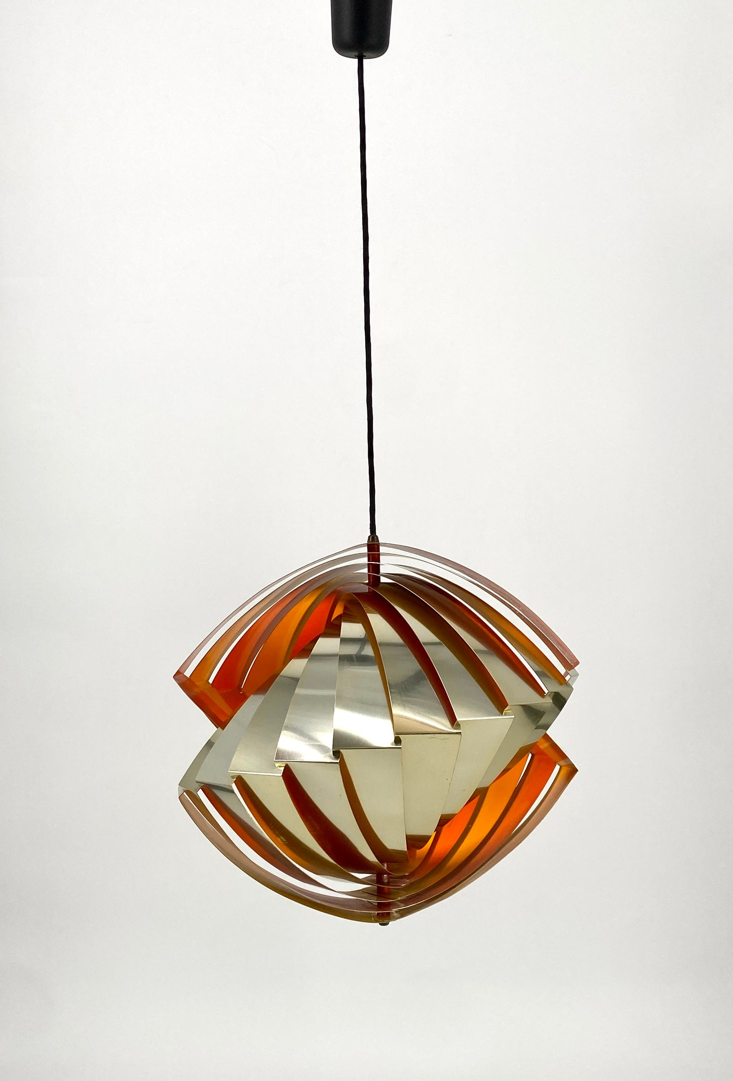 Deckenlampe "Konkylie" von Louis Weisdorf für Lyfa, Dänemark, 1960er Jahre