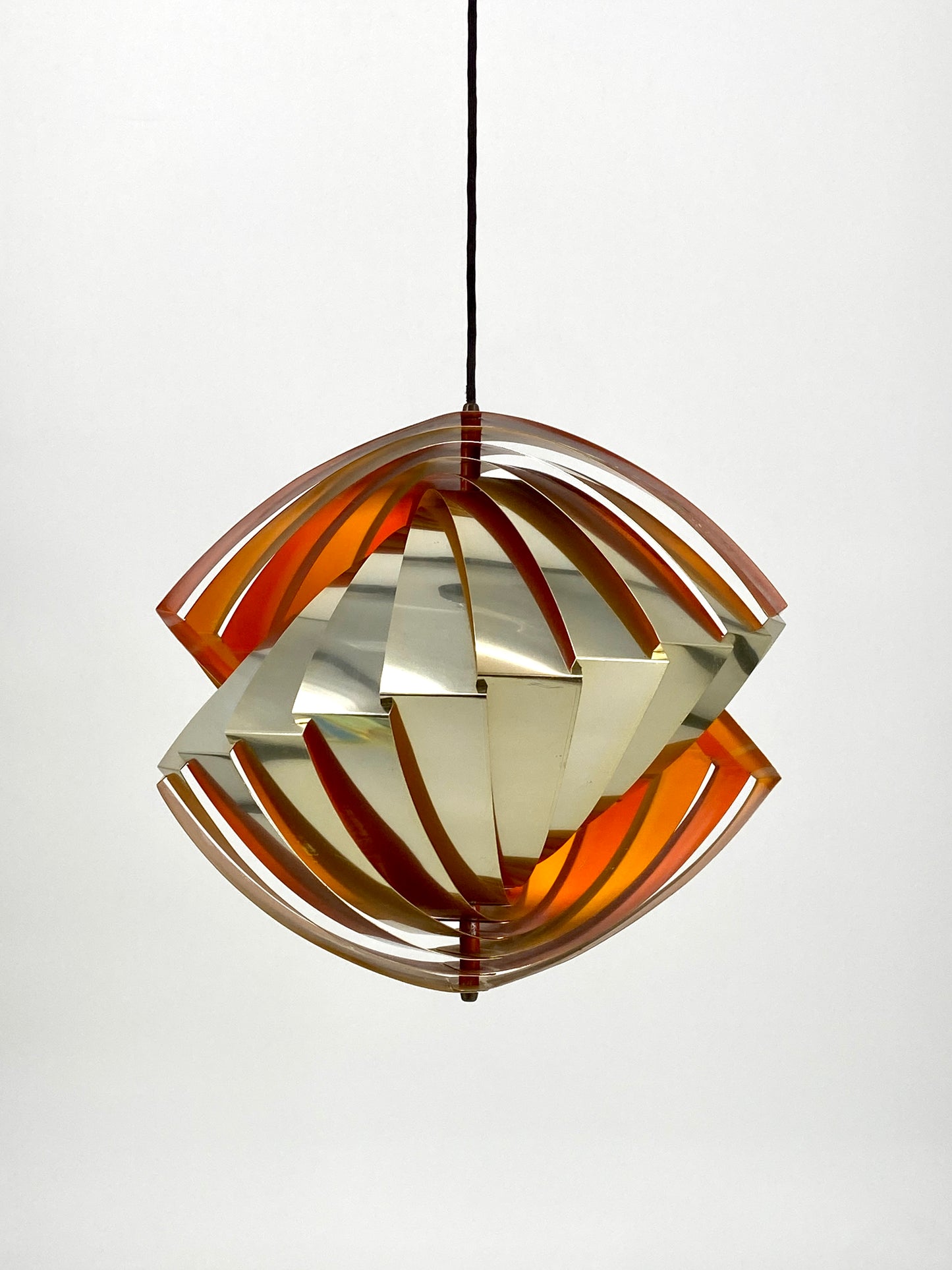 Deckenlampe "Konkylie" von Louis Weisdorf für Lyfa, Dänemark, 1960er Jahre