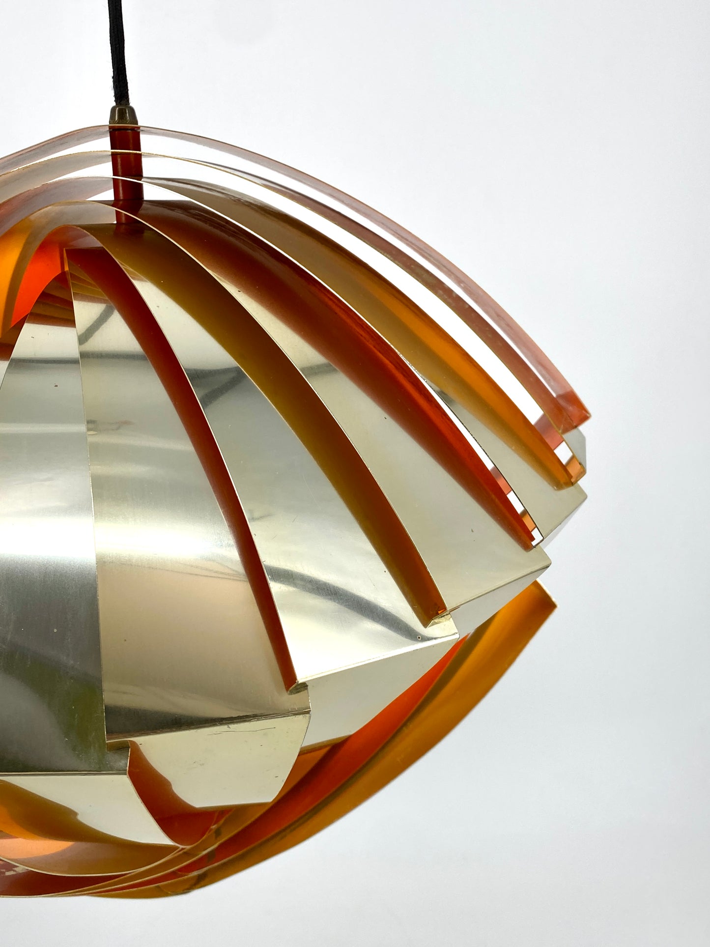 Deckenlampe "Konkylie" von Louis Weisdorf für Lyfa, Dänemark, 1960er Jahre