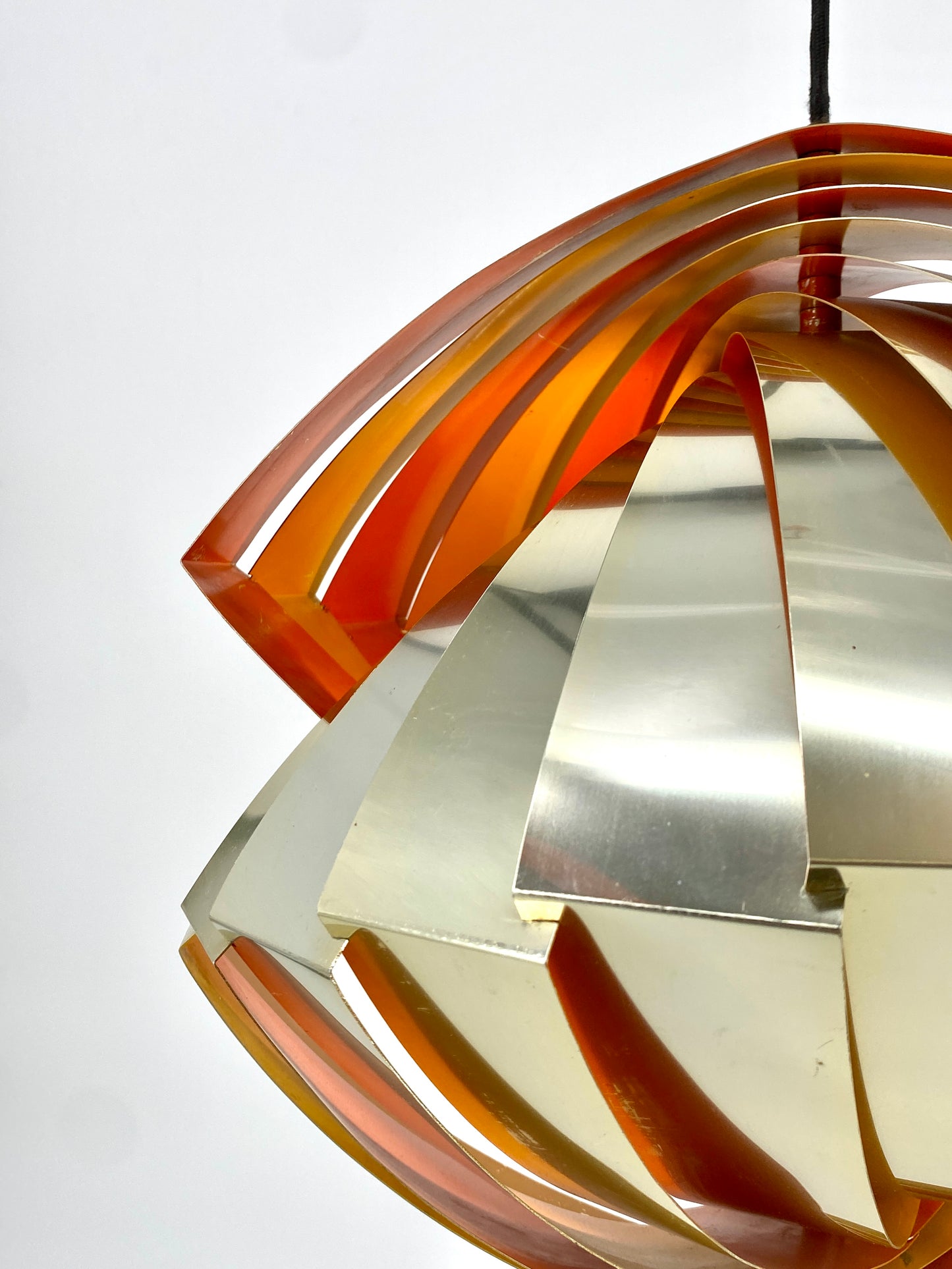 Deckenlampe "Konkylie" von Louis Weisdorf für Lyfa, Dänemark, 1960er Jahre