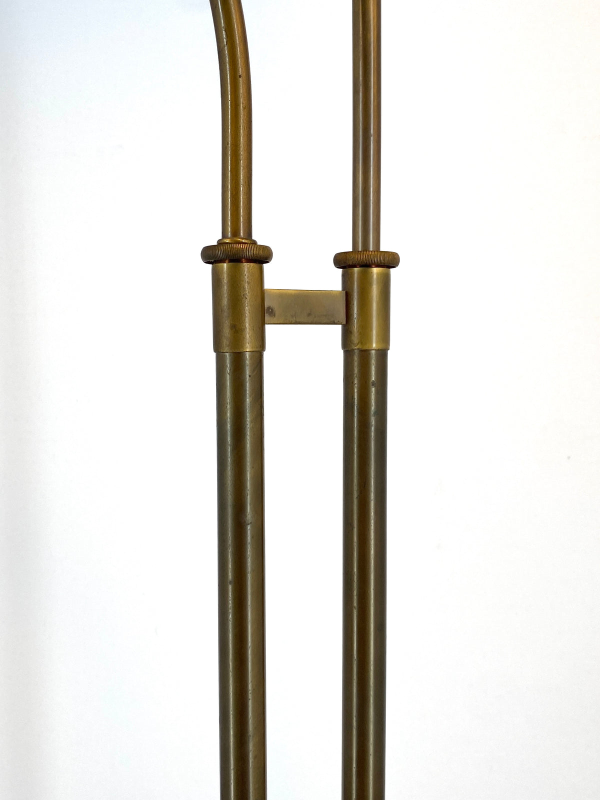 Stehlampe aus Messing "Modell 7454" Holtkötter Leuchten zugeschrieben, 1960er Jahre