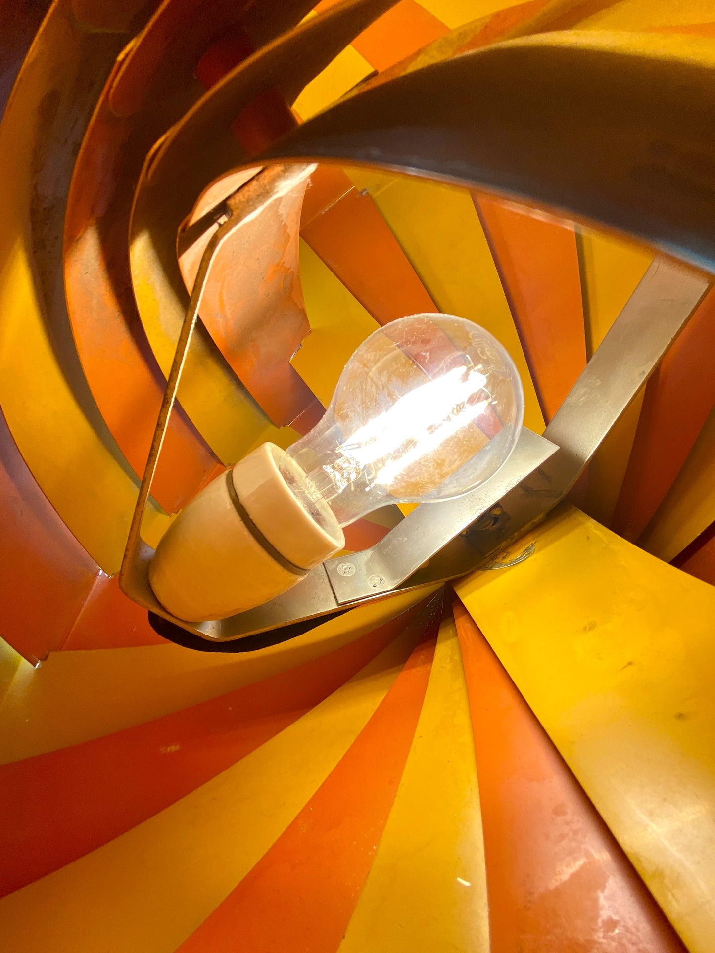 Deckenlampe "Konkylie" von Louis Weisdorf für Lyfa, Dänemark, 1960er Jahre