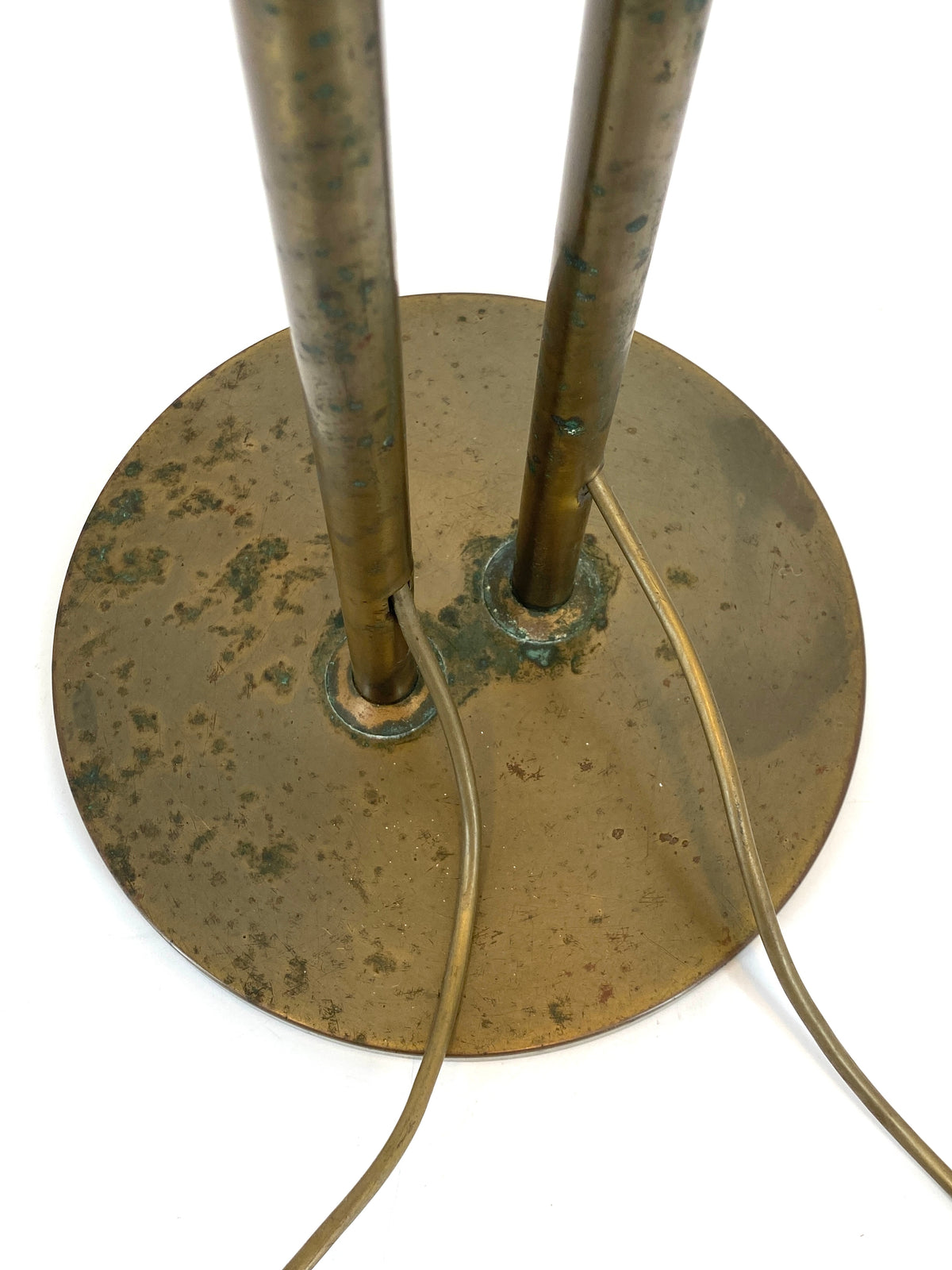 Stehlampe aus Messing "Modell 7454" Holtkötter Leuchten zugeschrieben, 1960er Jahre