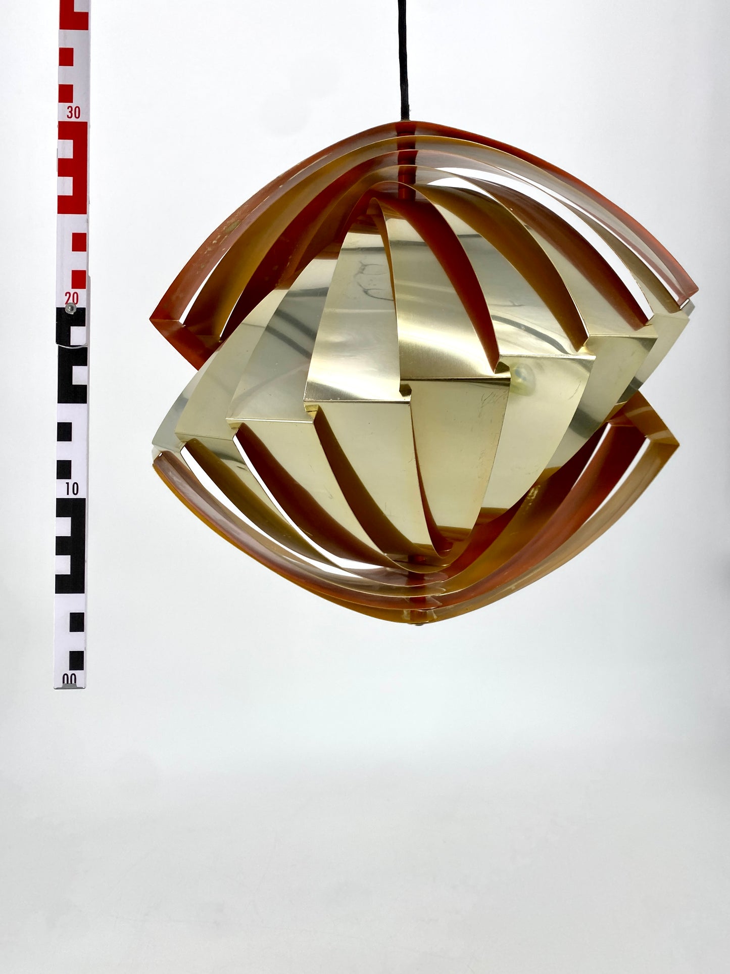 Deckenlampe "Konkylie" von Louis Weisdorf für Lyfa, Dänemark, 1960er Jahre
