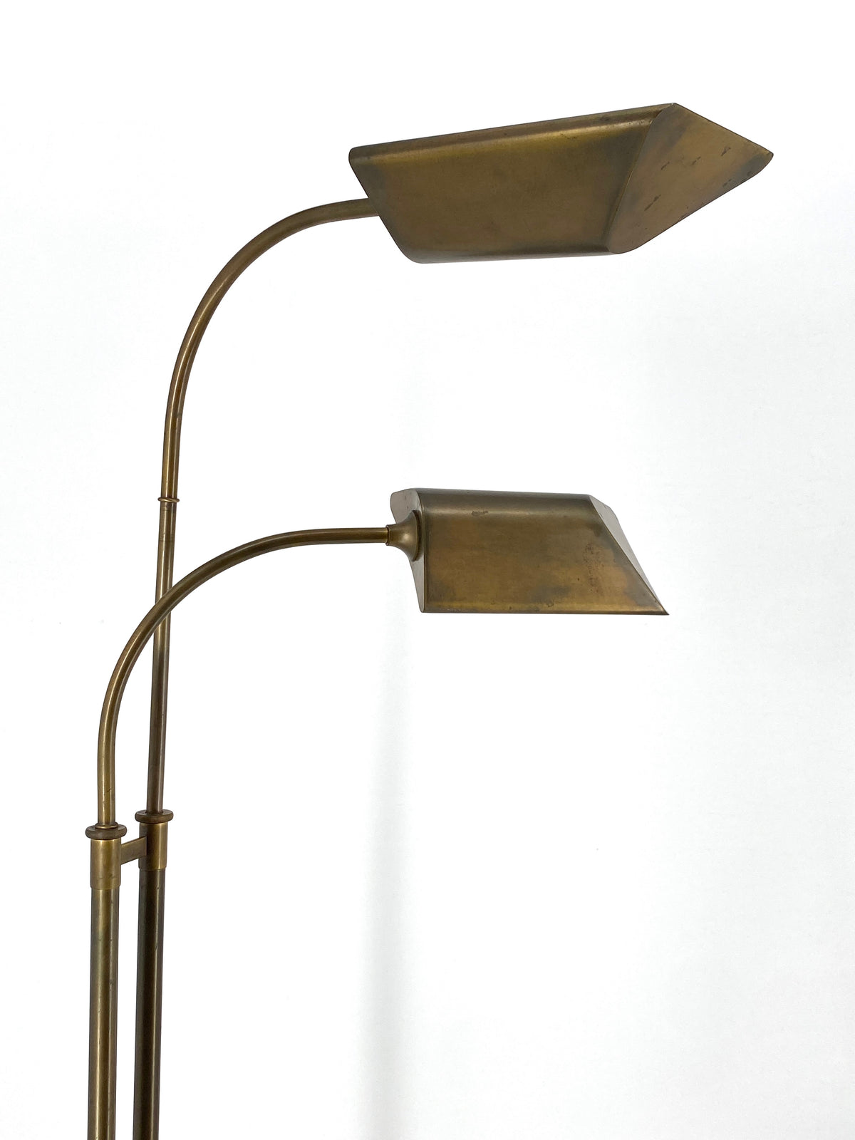 Stehlampe aus Messing "Modell 7454" Holtkötter Leuchten zugeschrieben, 1960er Jahre