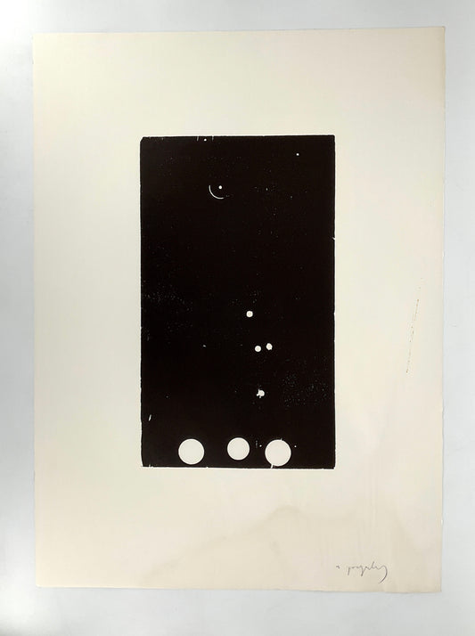 Holzschnitt von Norbert Prangenberg für Griffelkunst, 1991