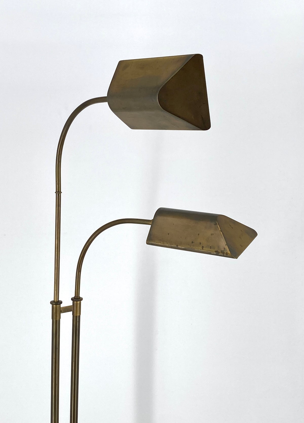 Stehlampe aus Messing "Modell 7454" Holtkötter Leuchten zugeschrieben, 1960er Jahre