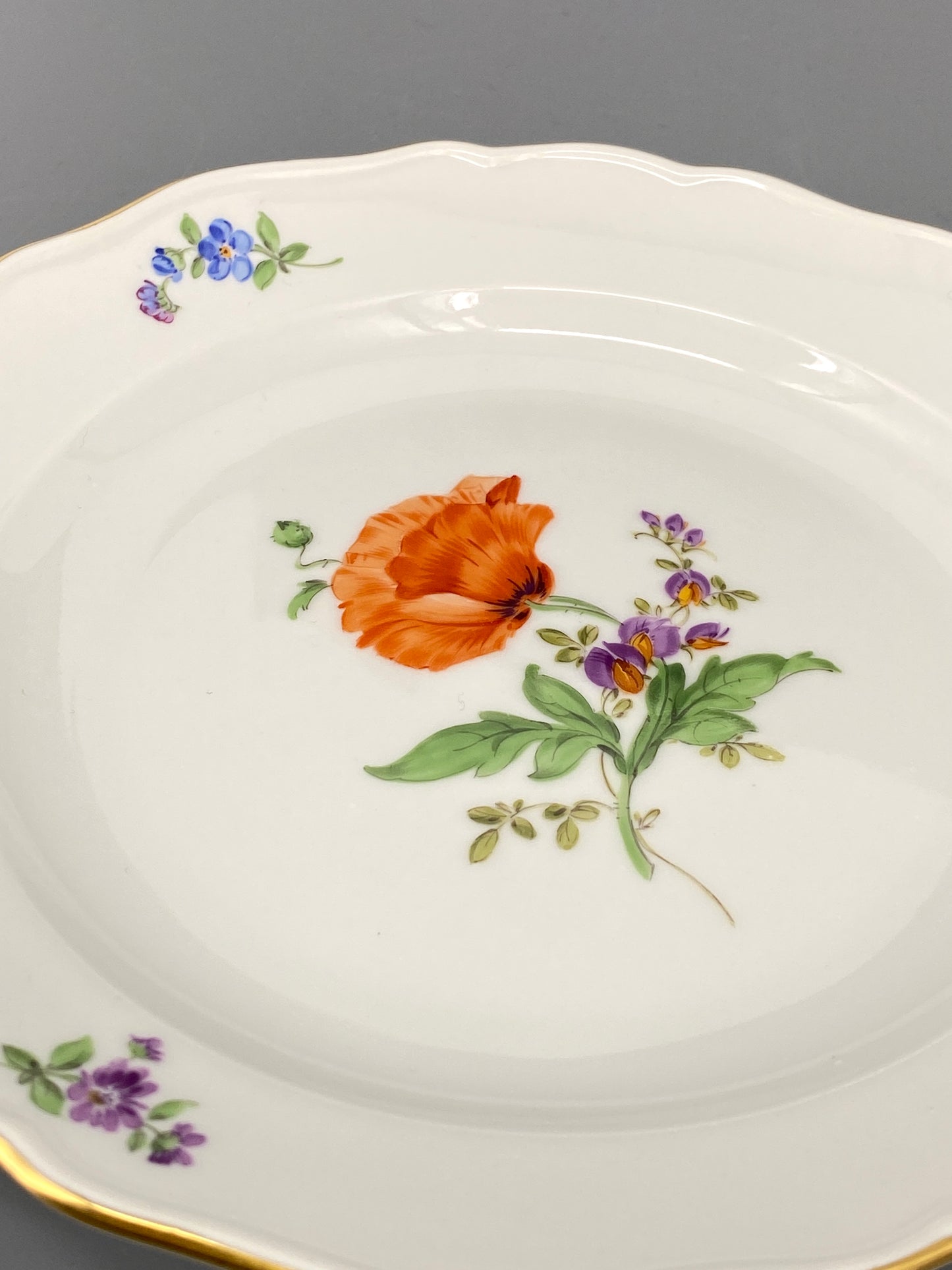 Meissen Porzellan Geschirr Konvolut, Blumendekor