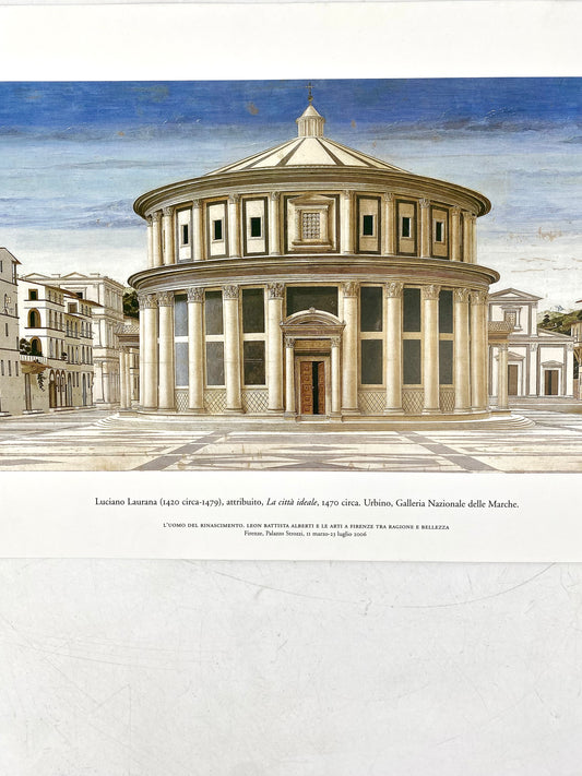 Die Ideale Stadt - Urbino. Italienischer Kunstdruck, Ausstellungsposter Palazzo Strozzi