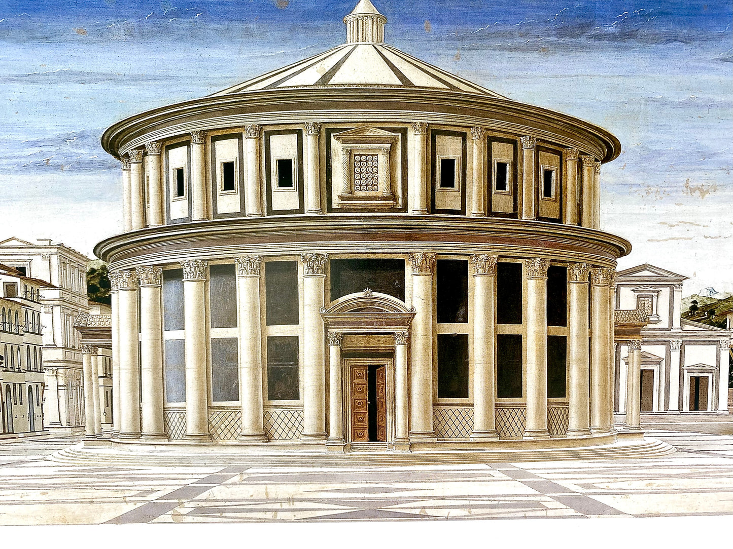Die Ideale Stadt - Urbino. Italienischer Kunstdruck, Ausstellungsposter Palazzo Strozzi