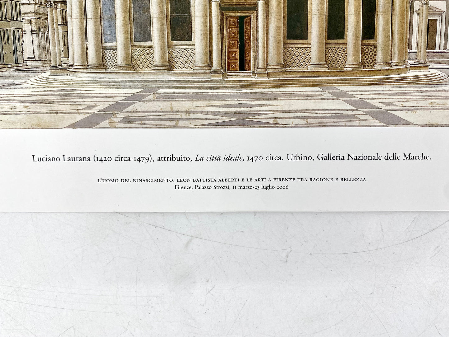 Die Ideale Stadt - Urbino. Italienischer Kunstdruck, Ausstellungsposter Palazzo Strozzi