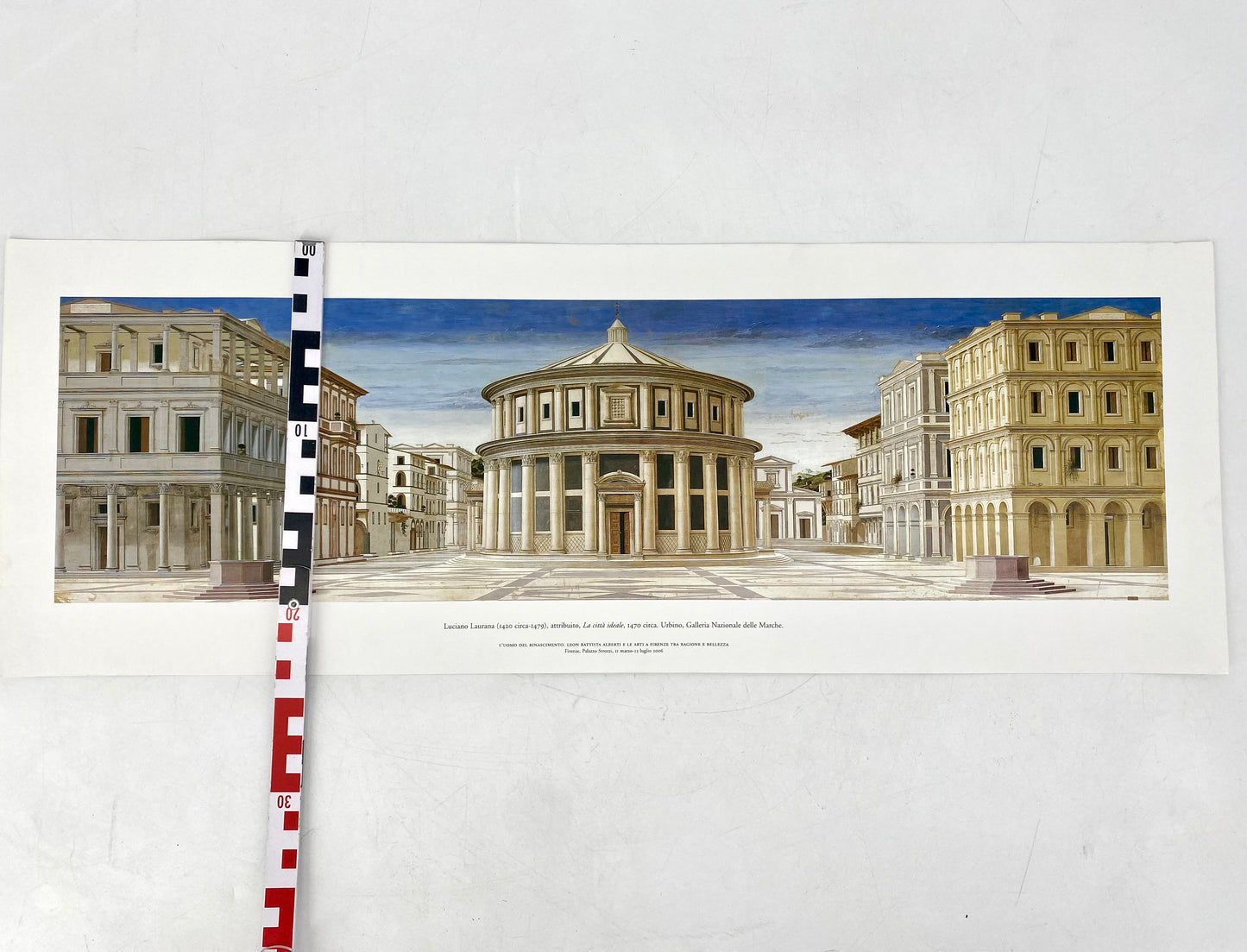 Die Ideale Stadt - Urbino. Italienischer Kunstdruck, Ausstellungsposter Palazzo Strozzi