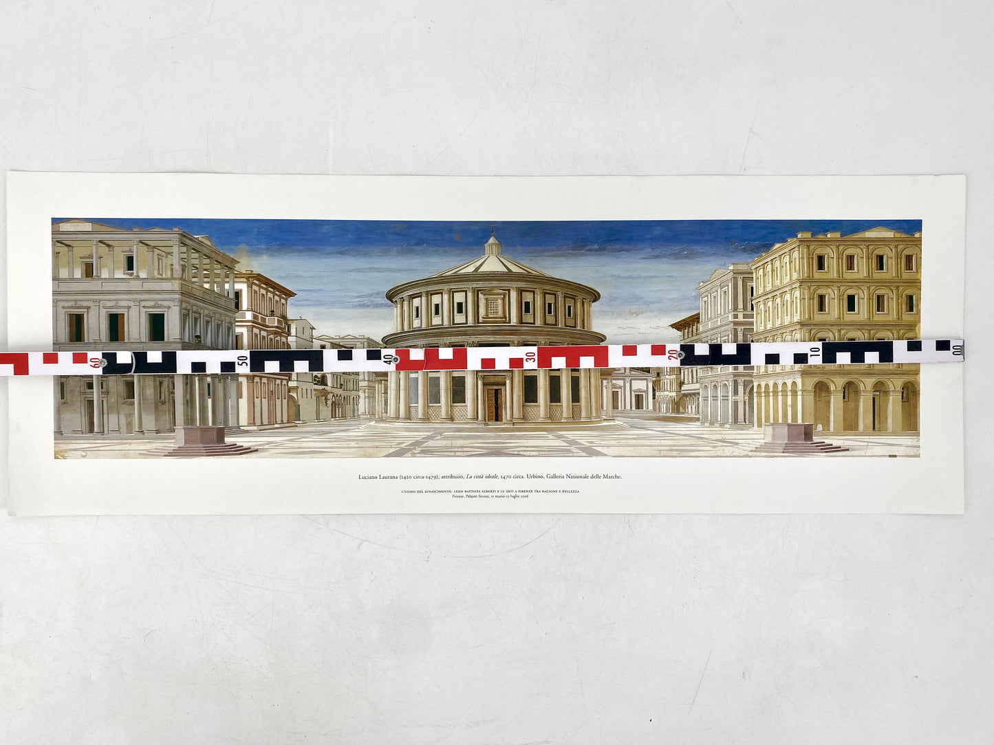 Die Ideale Stadt - Urbino. Italienischer Kunstdruck, Ausstellungsposter Palazzo Strozzi