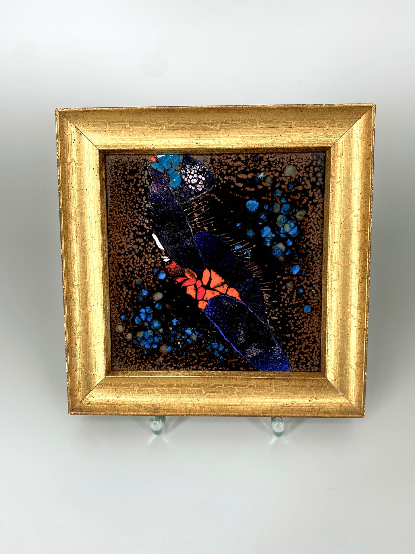 Wandbild Emailliert, Tiefblau.