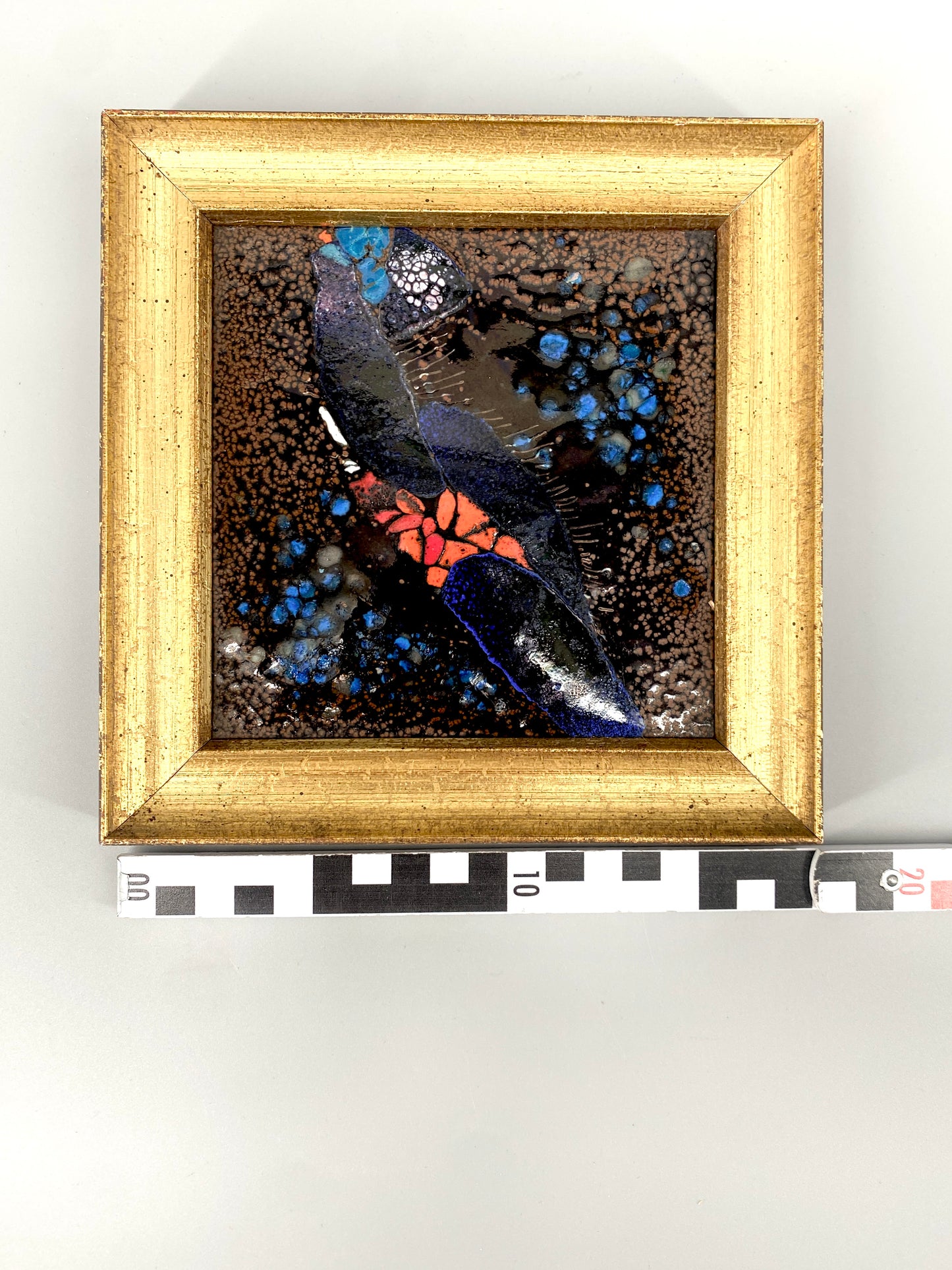 Wandbild Emailliert, Tiefblau.