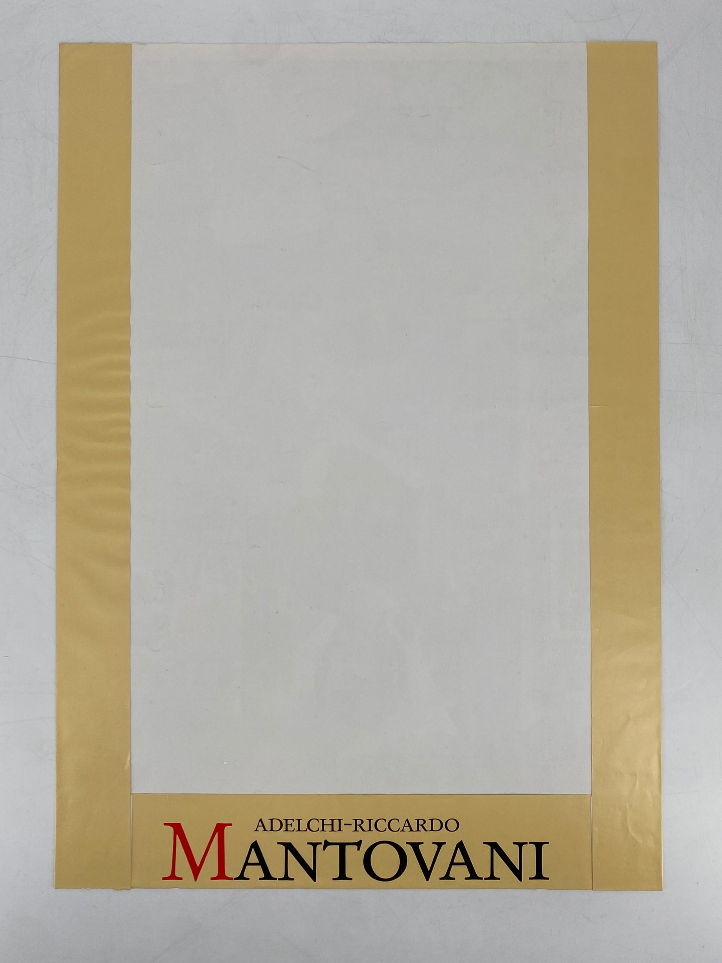 Poster mit Malerei von Adelchi-Riccardo Mantovani, Deutschland, 80er Jahre