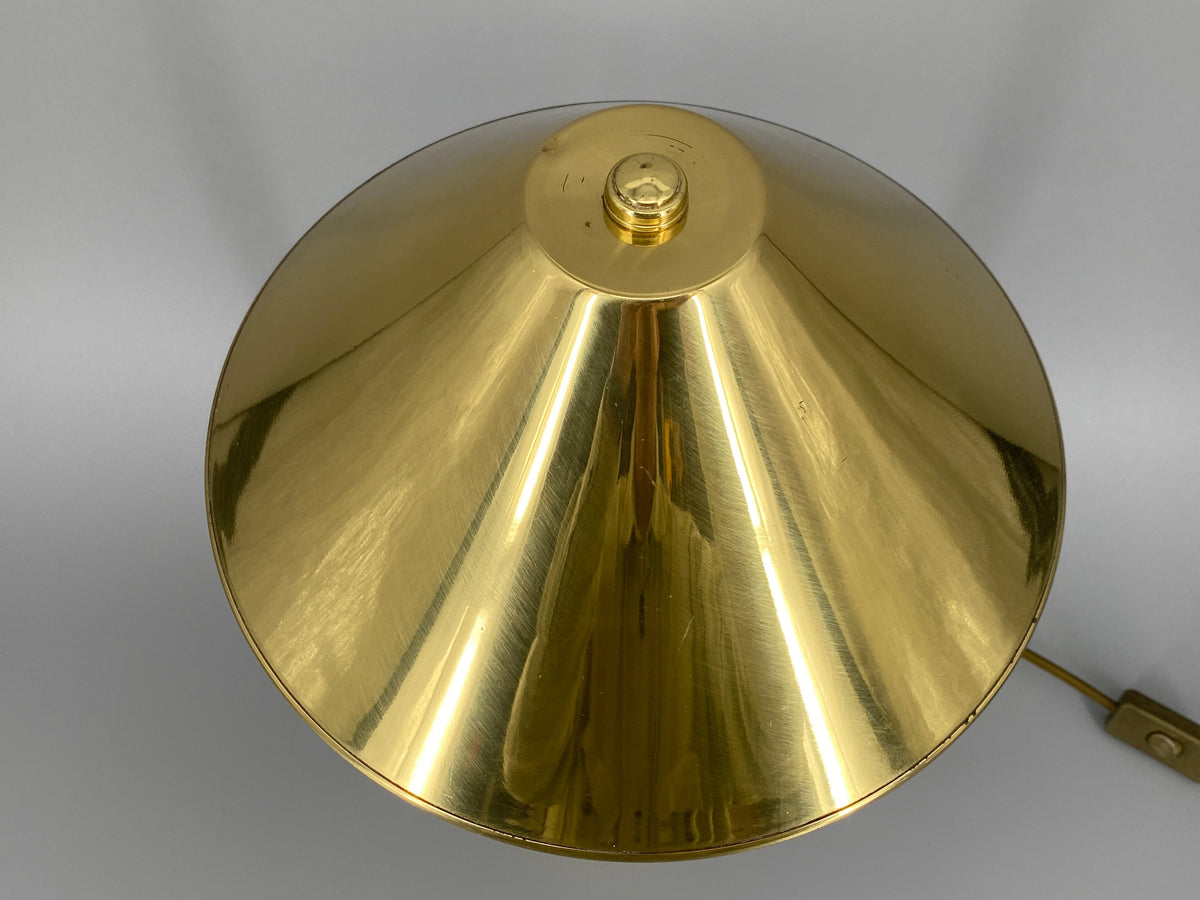 Postmoderne Tischlampe im Bi-Color Design aus Messing und Chrom, 1990er