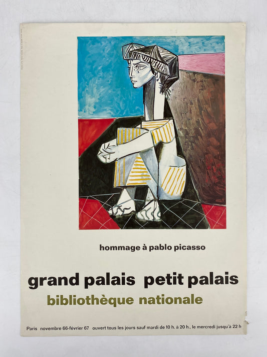 Ausstellungsplakat "hommage à pablo picasso", Paris, 1966