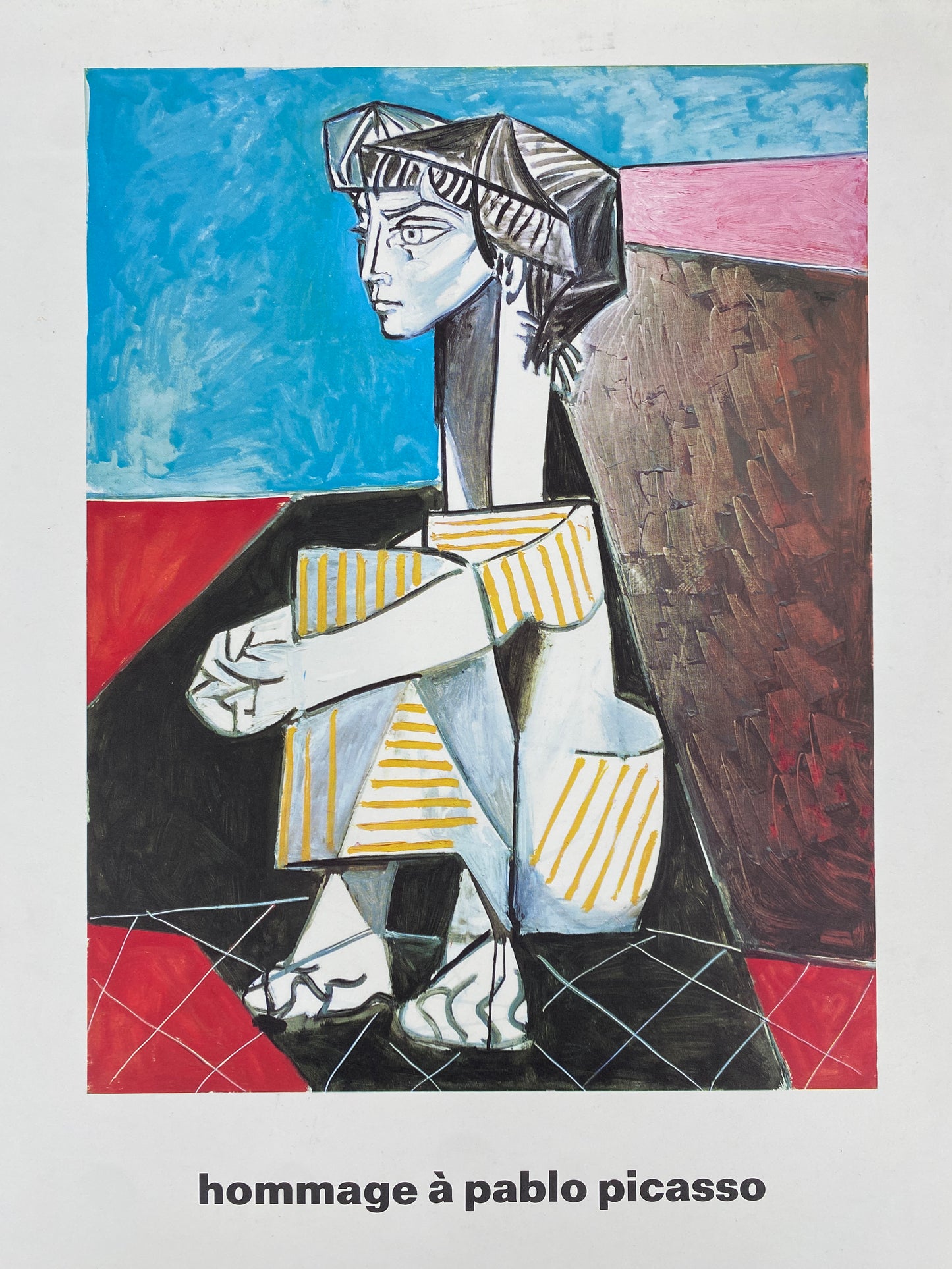 Ausstellungsplakat "hommage à pablo picasso", Paris, 1966