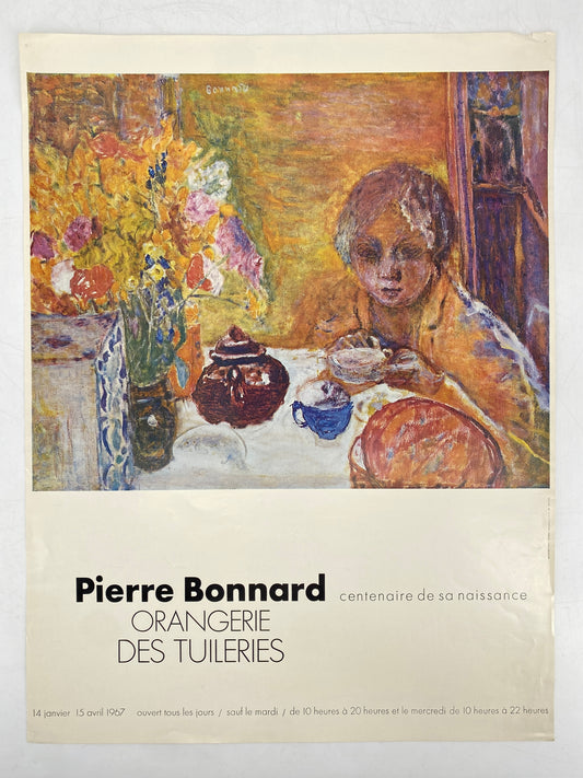 Plakat zur Jubiläumsausstellung Pierre Bonnard mit "Le Déjeuner", Paris, 1967