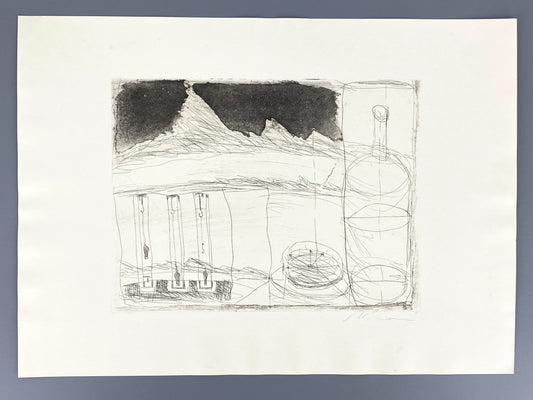 Signierte Radierung von Karl Bohrmann (1928–1998), Edition der Griffelkunst-Vereinigung, Hamburg 1972