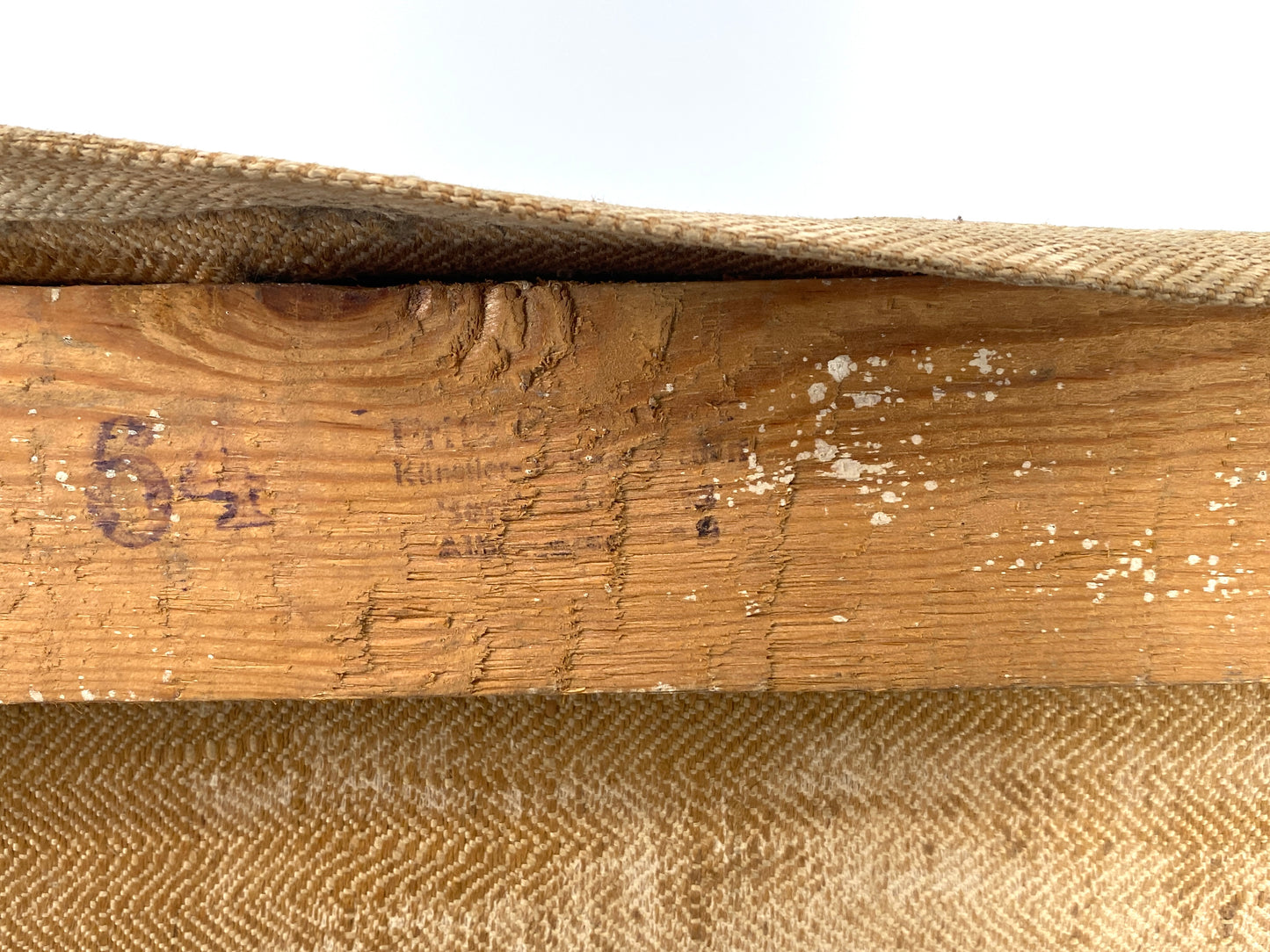 Ölgemälde von der Garnisonkirche in Potsdam auf Leinwand, unvollendet