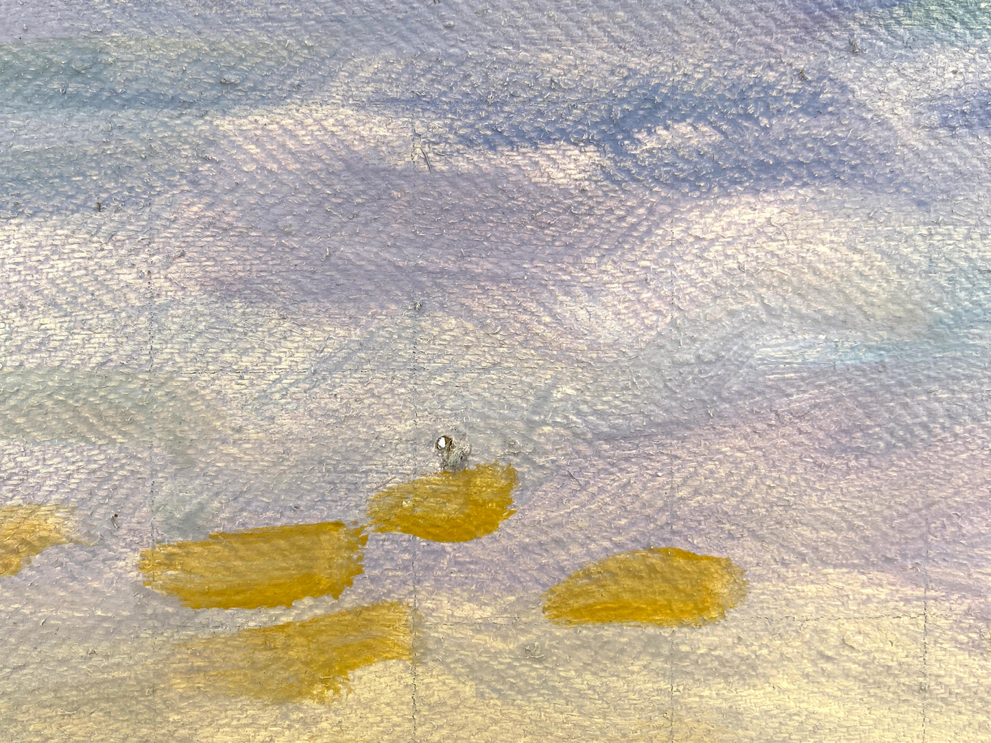 Ölgemälde von der Garnisonkirche in Potsdam auf Leinwand, unvollendet