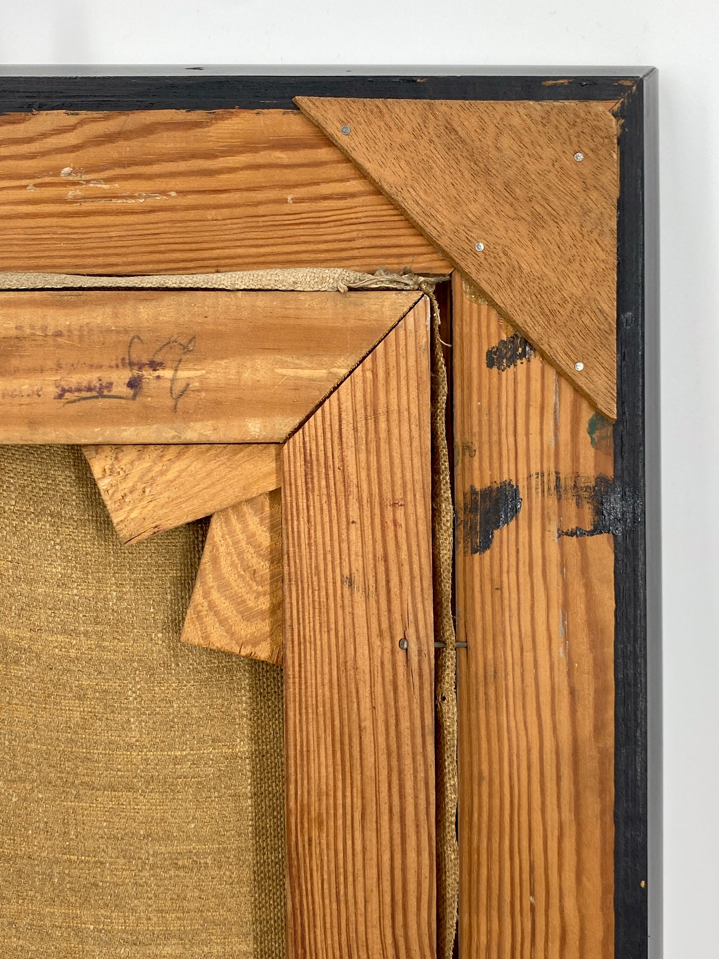 Portrait eines Rappen, gerahmtes Ölgemälde aus den 1930ern